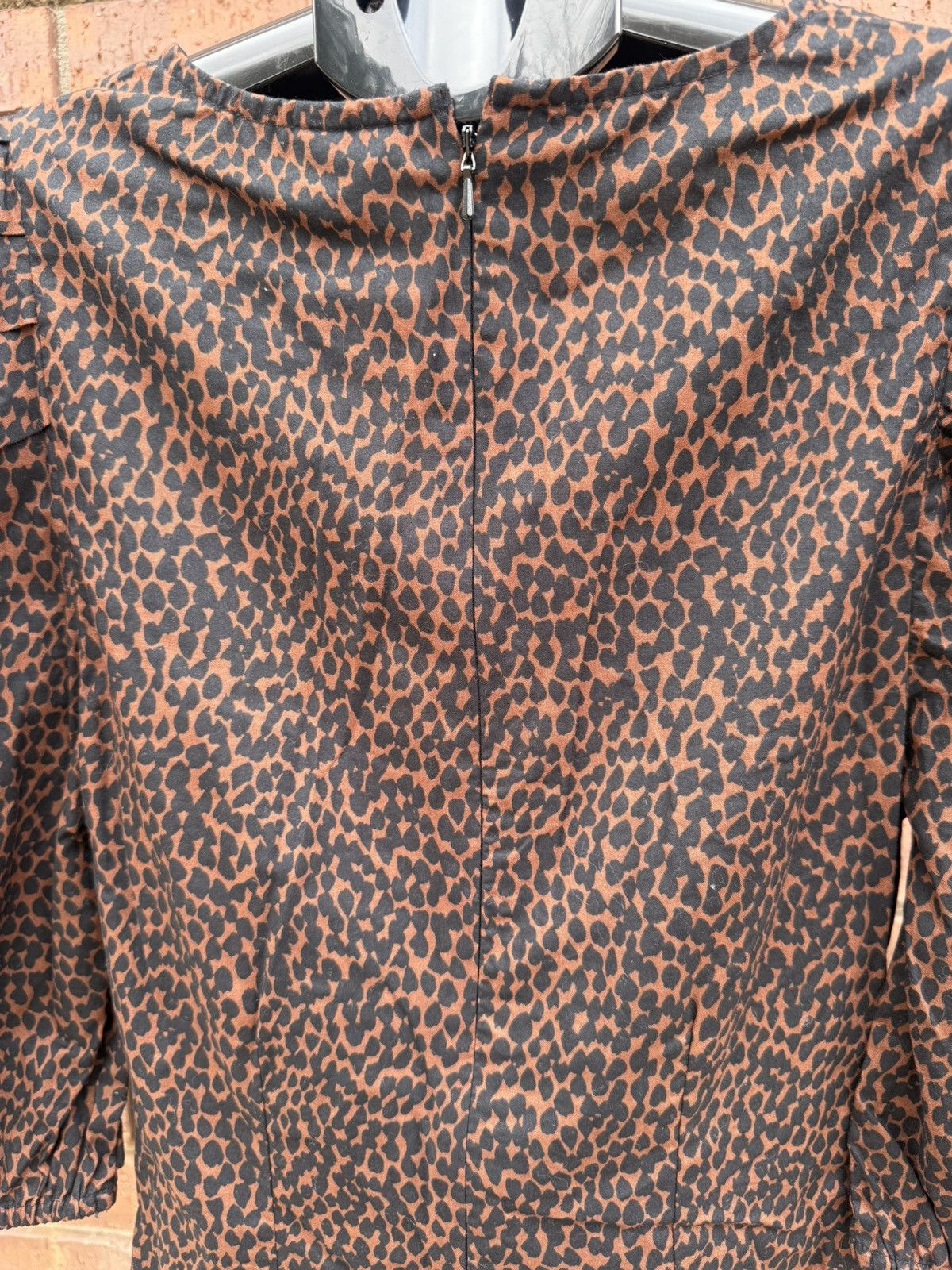Other Universal Thread Animal Print Puff Sleeve Ruched Mini Dress Size XS / US 0-2 / IT 36-38 - 7 Thumbnail