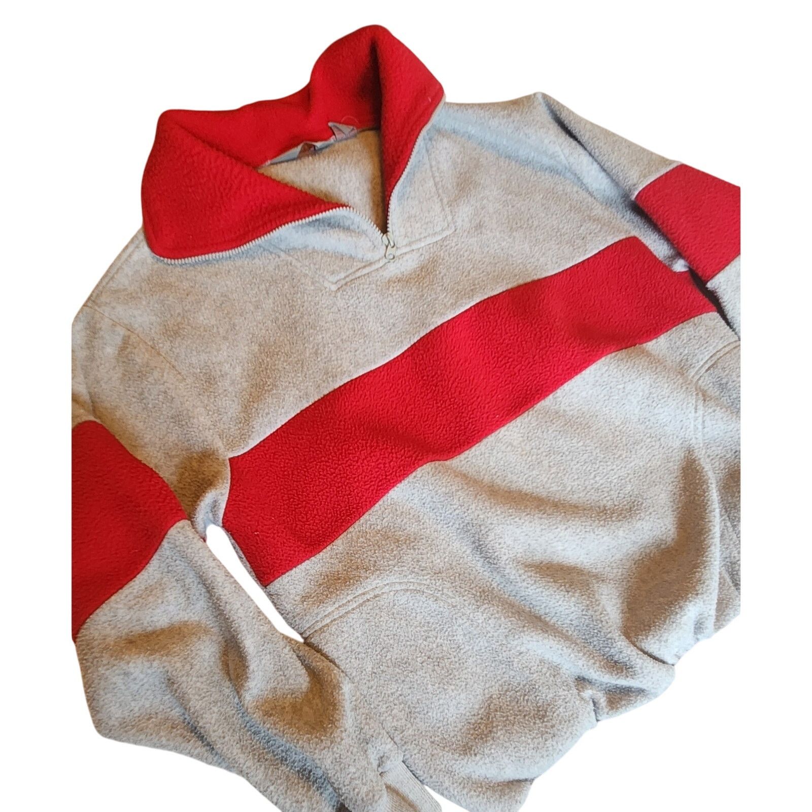 Vintage Vintage 90s Ted Mcgill Fleece Sweatshirt Block core Retro Size US XL / EU 56 / 4 - 2 Thumbnail