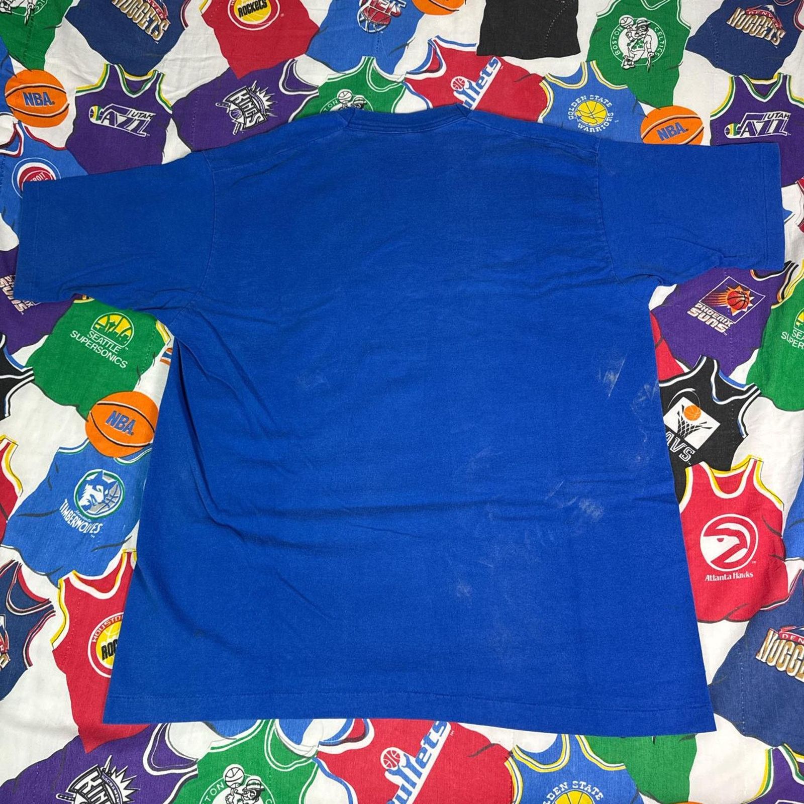 NBA × Salem Sportswear × Vintage VTG 1990s NBA Grant Hill Detroit Pistons Mens Sz XL X-Large Size US XL / EU 56 / 4 - 2 Thumbnail