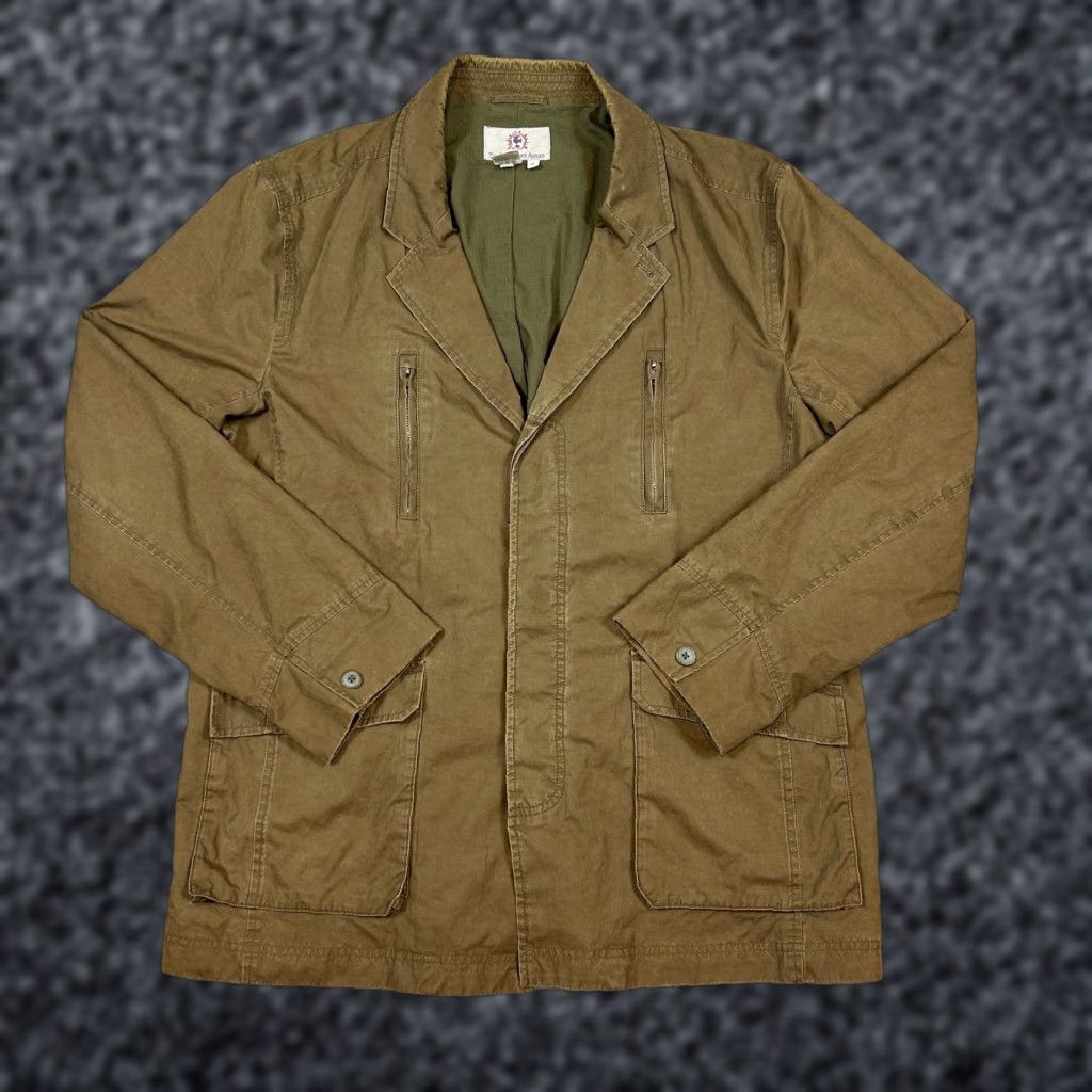 Territory Ahead Jacket Mens XL Brown Chore Barn Cotton Blend Lined Pockets