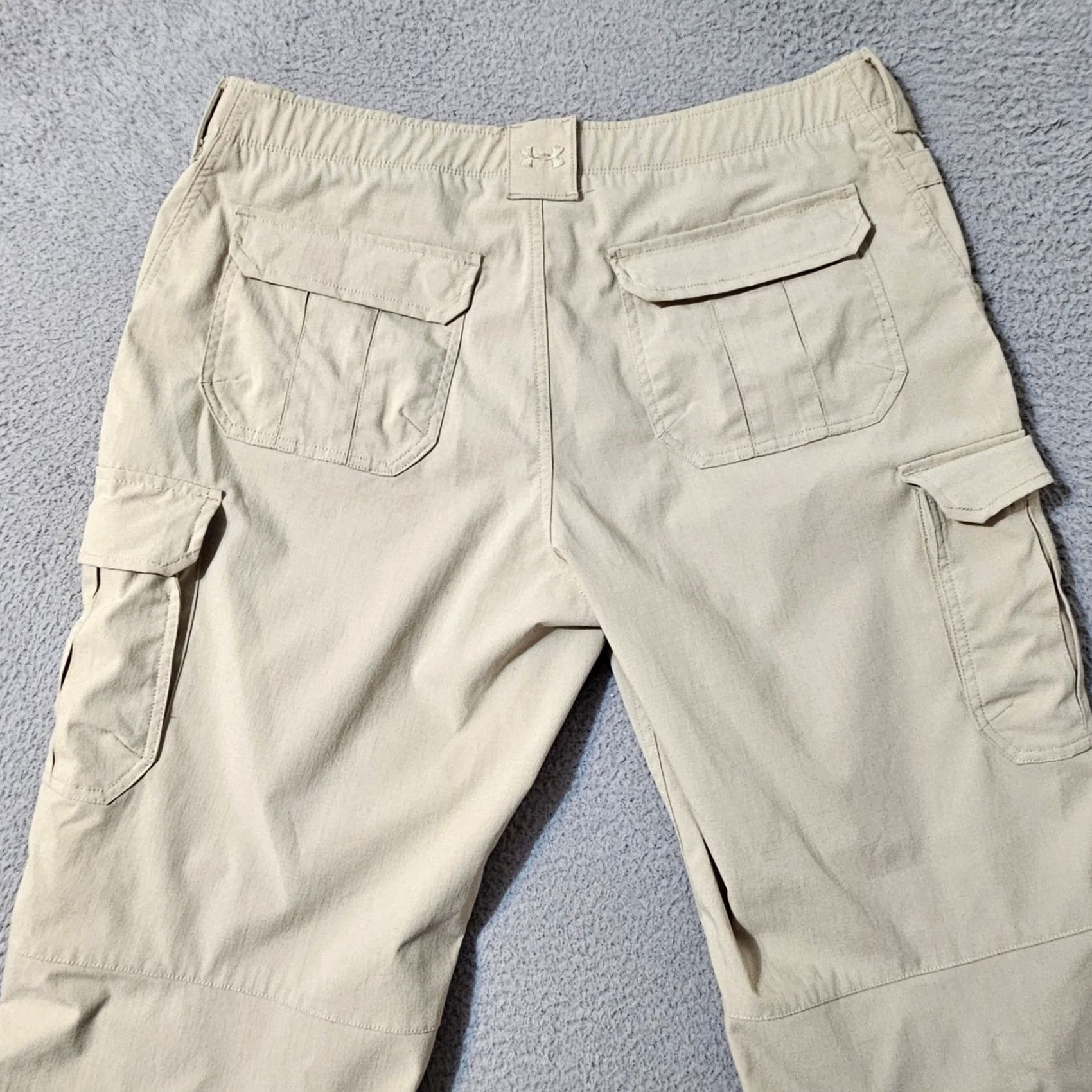 Under Armour Under Armour Pants Men 40 x 30 Tan UA Elite Cargo Ripstop Outdoors Size US 40 / EU 56 - 3 Thumbnail