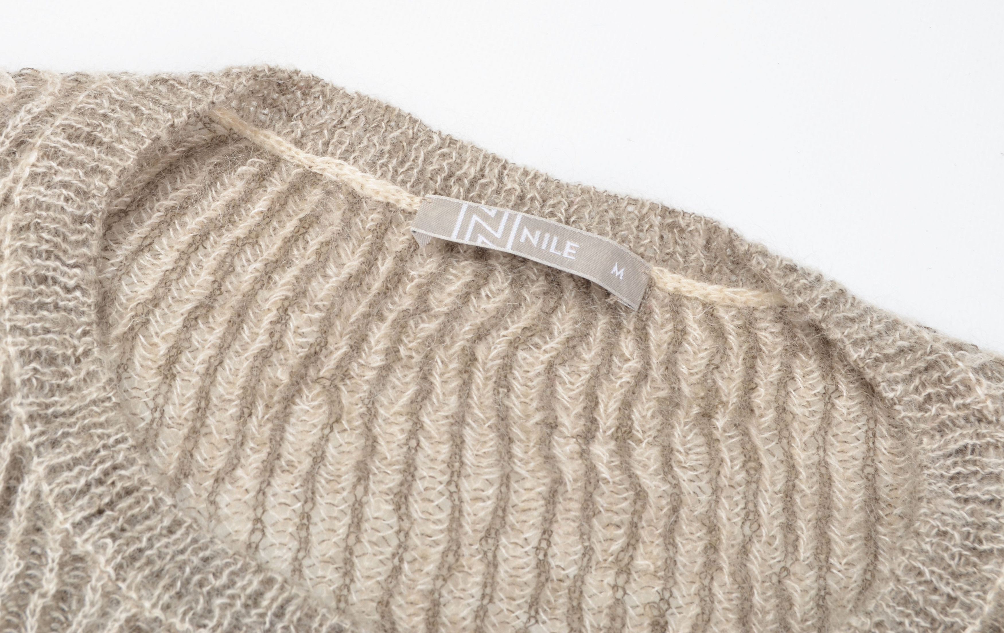 Designer Nile Atelier Gray Lightweight Mohair Blend Sweater Size M / US 6-8 / IT 42-44 - 7 Thumbnail