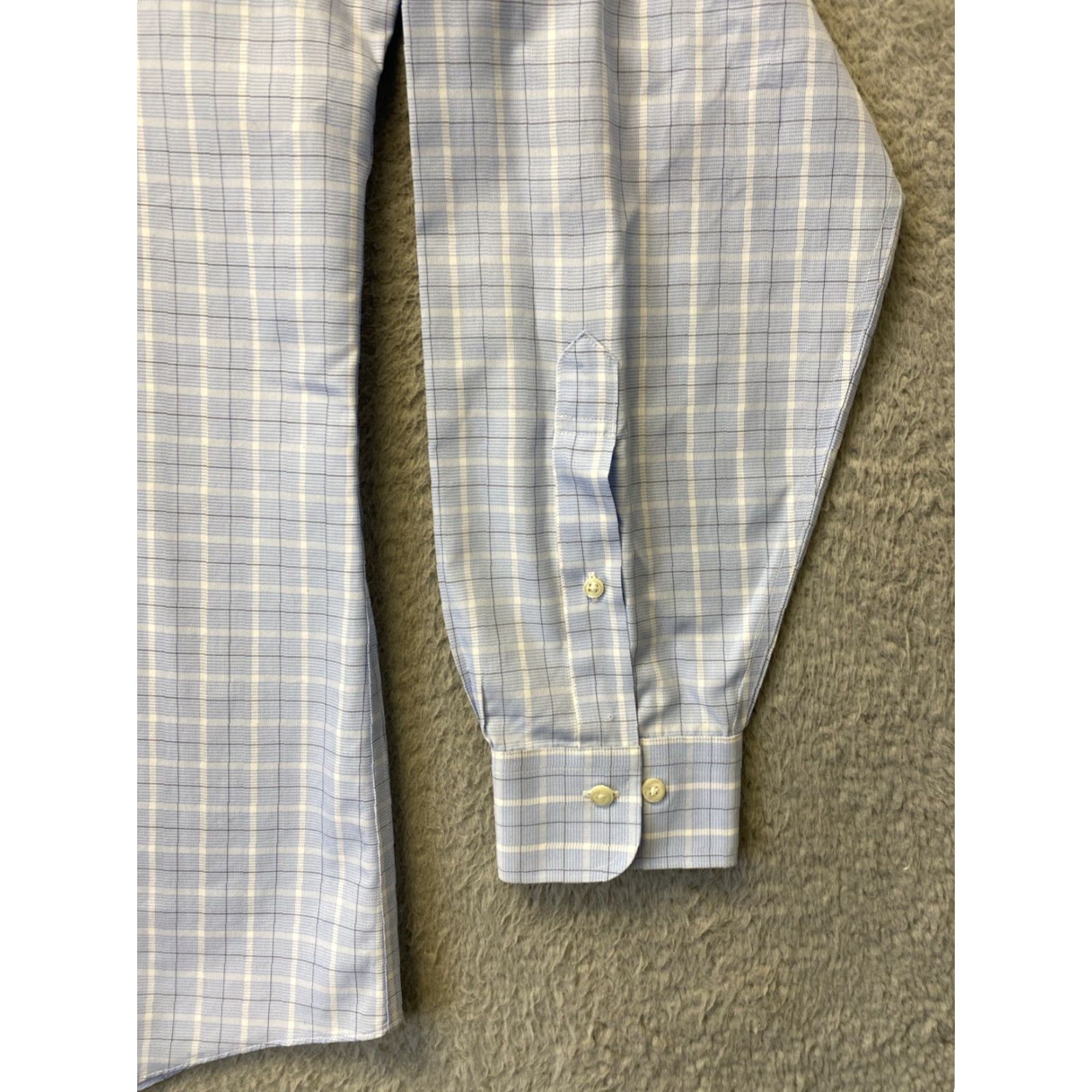 Brooks Brothers Brooks Brothers Button-Up Shirt Mens 17 36/37 Blue Plaid Cotton / 161-17 Button-Up Shirt Size US XL / EU 56 / 4 - 5 Thumbnail