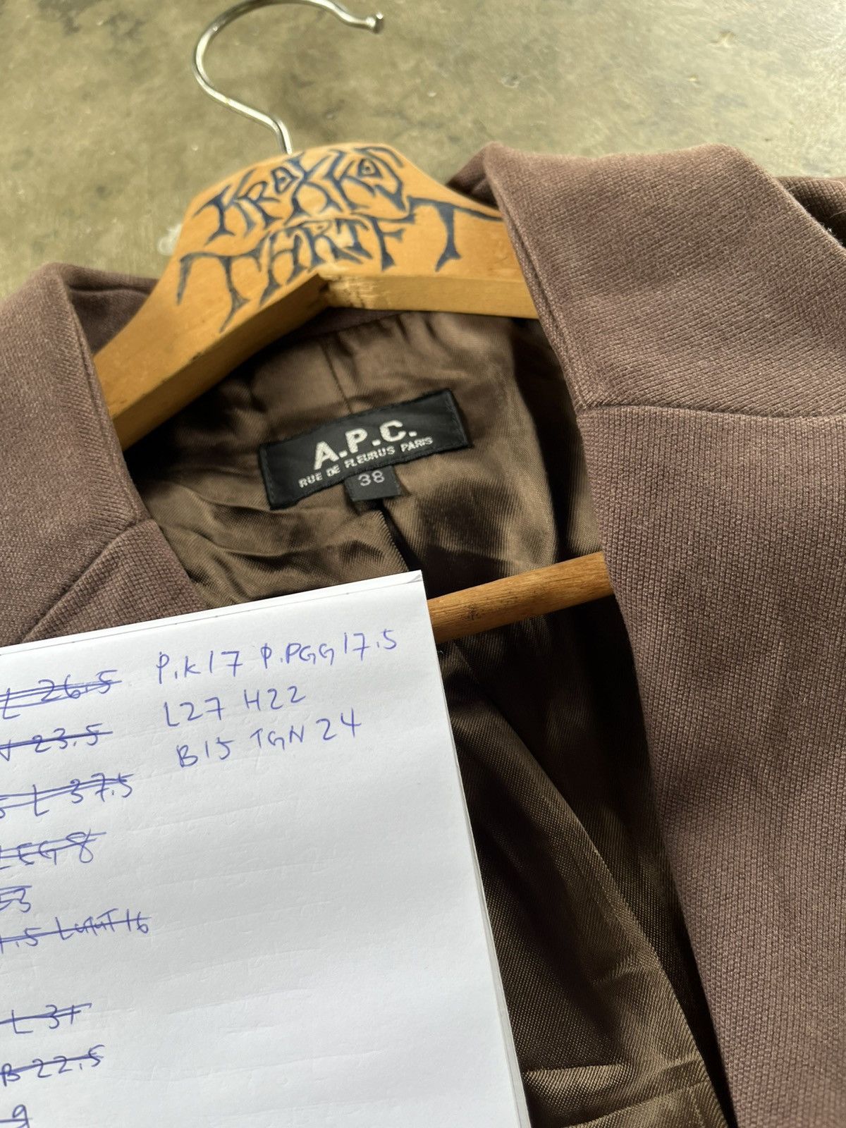 A.P.C. × Designer ⚡️Vintage A.P.C Half Button Jacket Blazer 90s France Size ONE SIZE - 8 Thumbnail