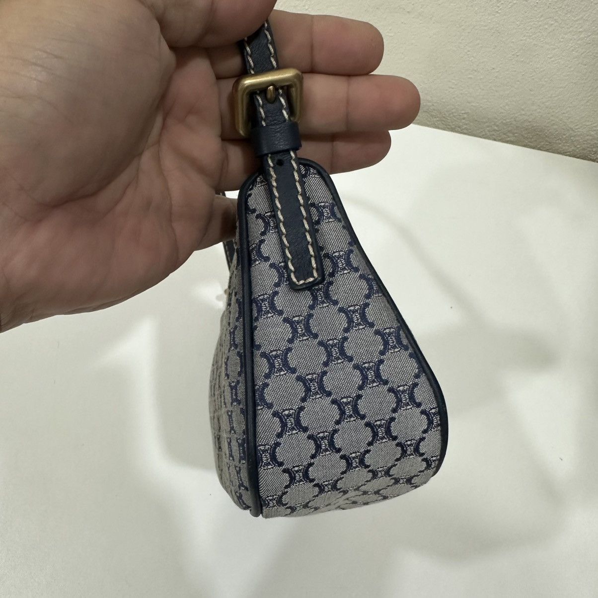 Celine ‼️LASTDROP‼️ CELINE MACADAM CANVAS POCHETTE POUCH HANDBAG Size ONE SIZE - 6 Thumbnail