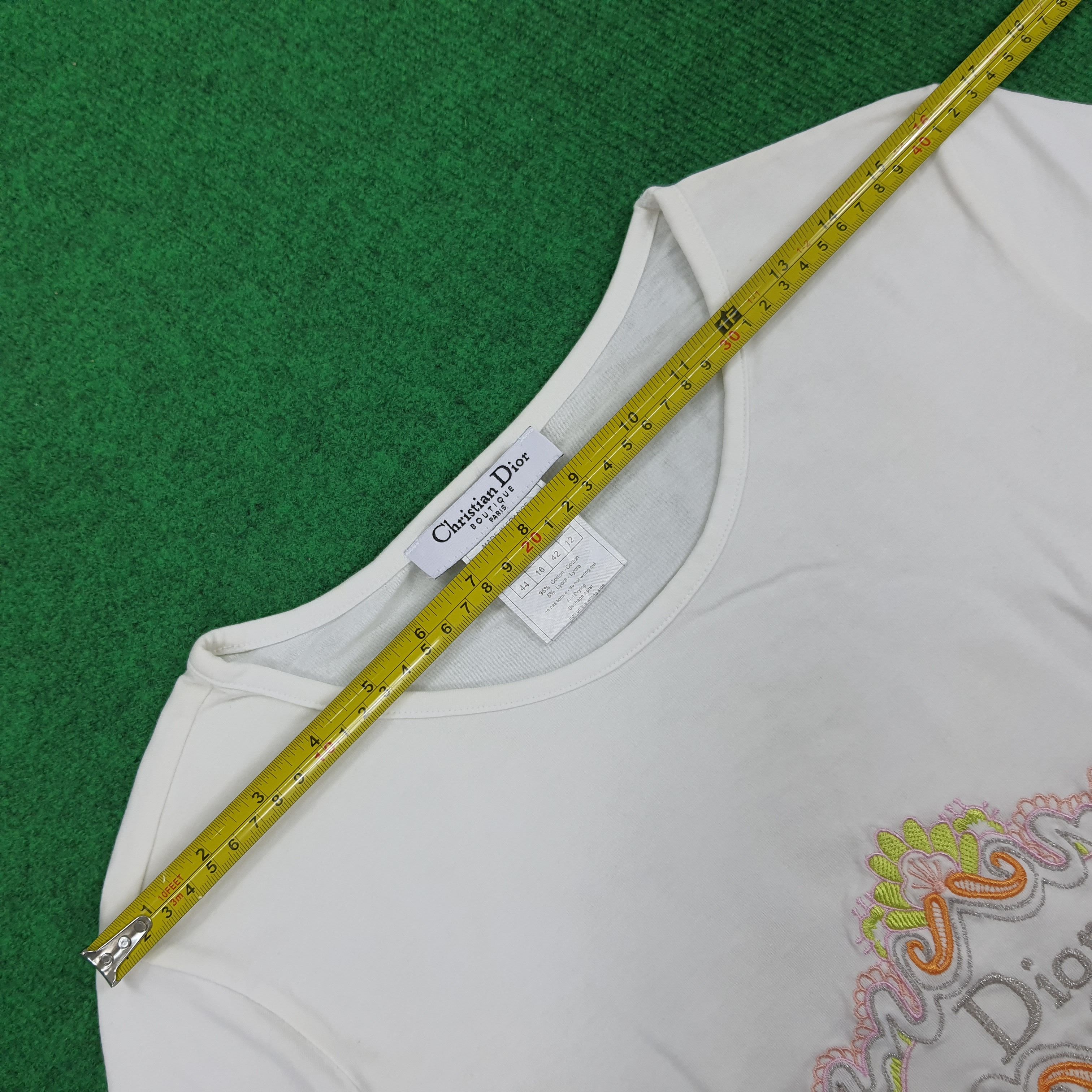 Christian Dior Monsieur × Vintage Vintage Chrisitan Dior Italian Brand T-shirt Size S / US 4 / IT 40 - 8 Thumbnail