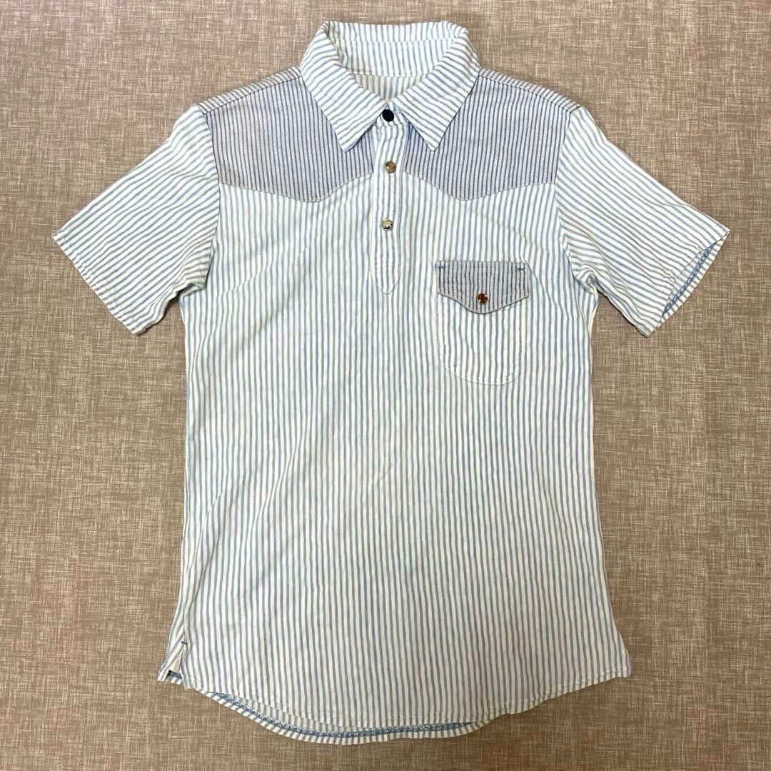 Kapital KAPITAL Polo Shirt Blue Stripe Size US S / EU 44-46 / 1 - 2 Thumbnail
