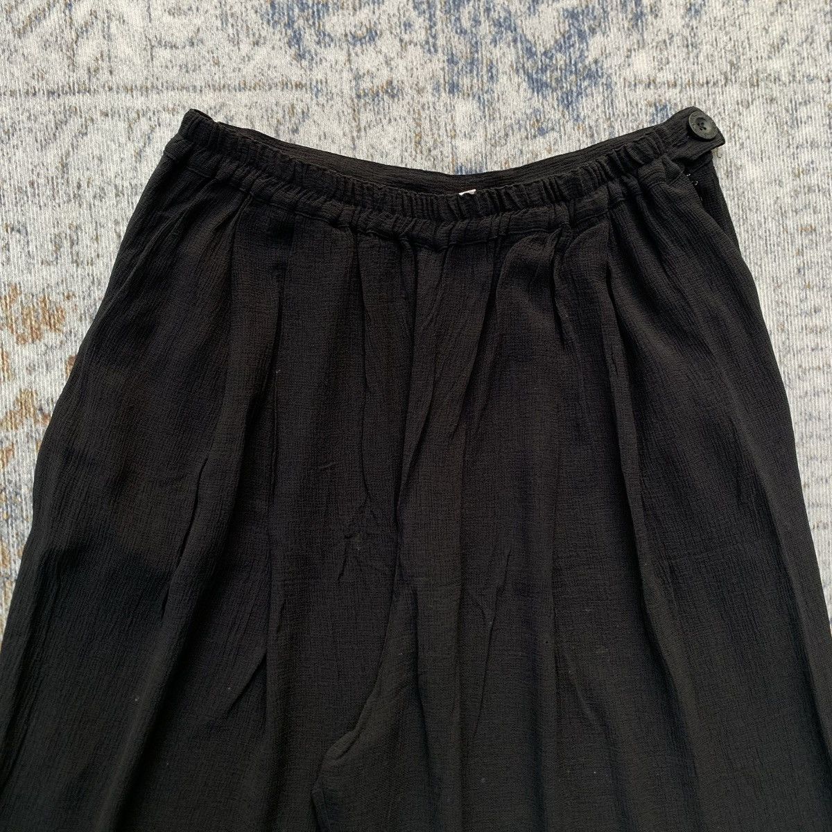 Other Rare Italian Brand Yohji Style Coquile Wide Linen Pants Size US 31 - 2 Thumbnail