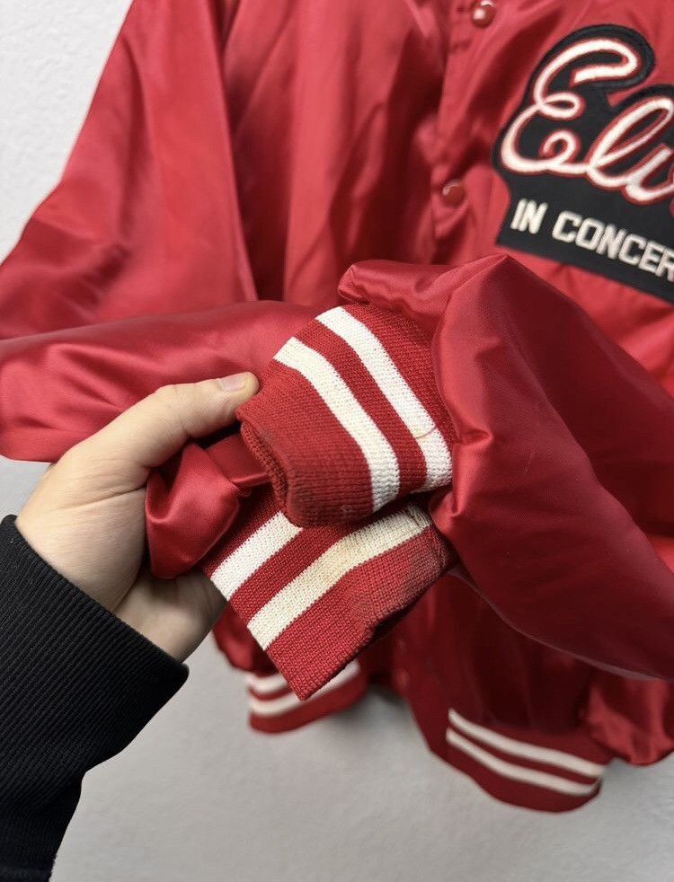Vintage VTG Vintage 1970s Elvis in Concert Satin Souvenir Jacket TCB Size US L / EU 52-54 / 3 - 11 Thumbnail