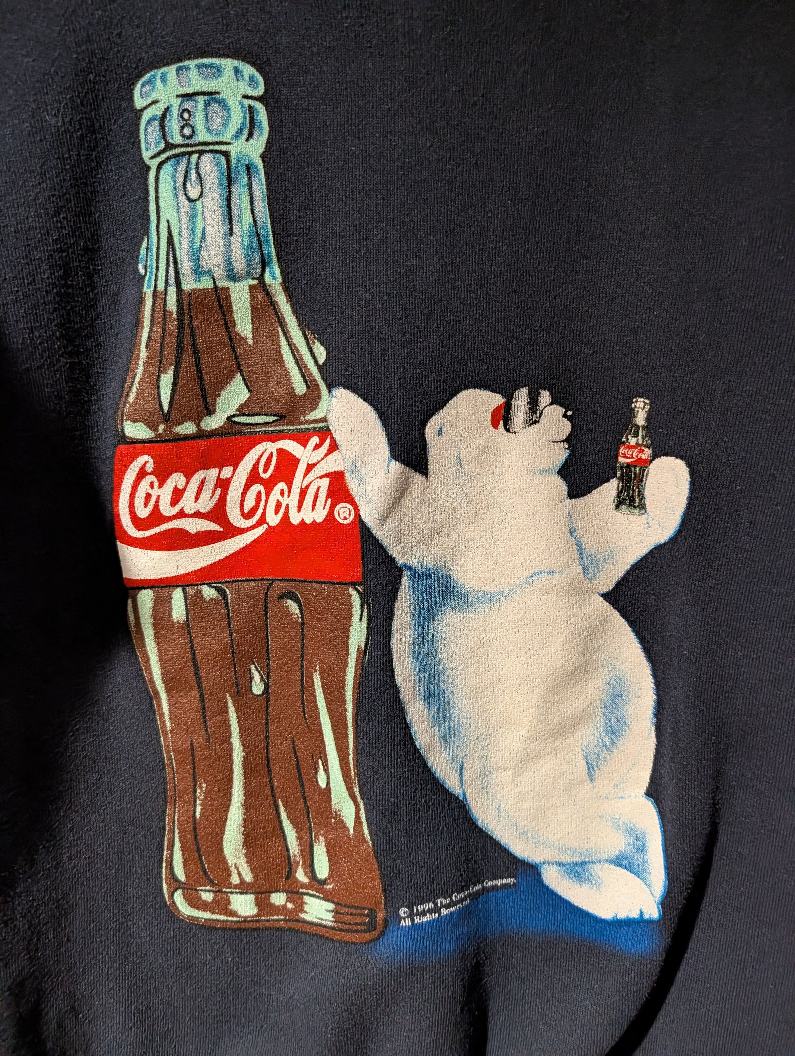 Coca Cola Vintage Coca-Cola Polar Bear Pullover Sweatshirt BOYS 1996 Size US L / EU 52-54 / 3 - 2 Thumbnail