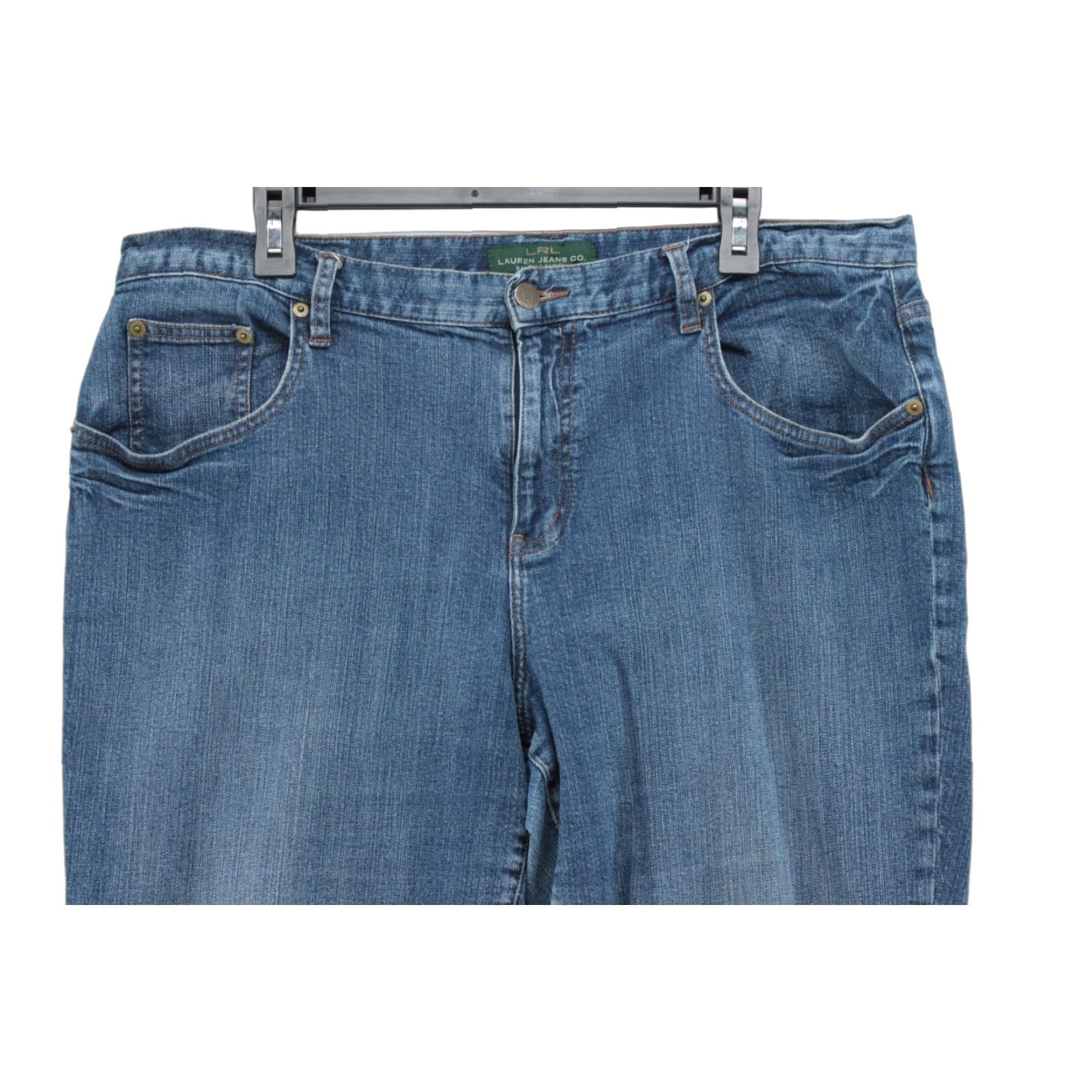 Ralph Lauren VINTAGE Ralph Lauren Jeans Women 16W Denim Boot Cut Blues 90s Boho Preppy City Mom Jeans Women (XXL not present) Size 38" / US 16 / IT 52 - 1 Thumbnail