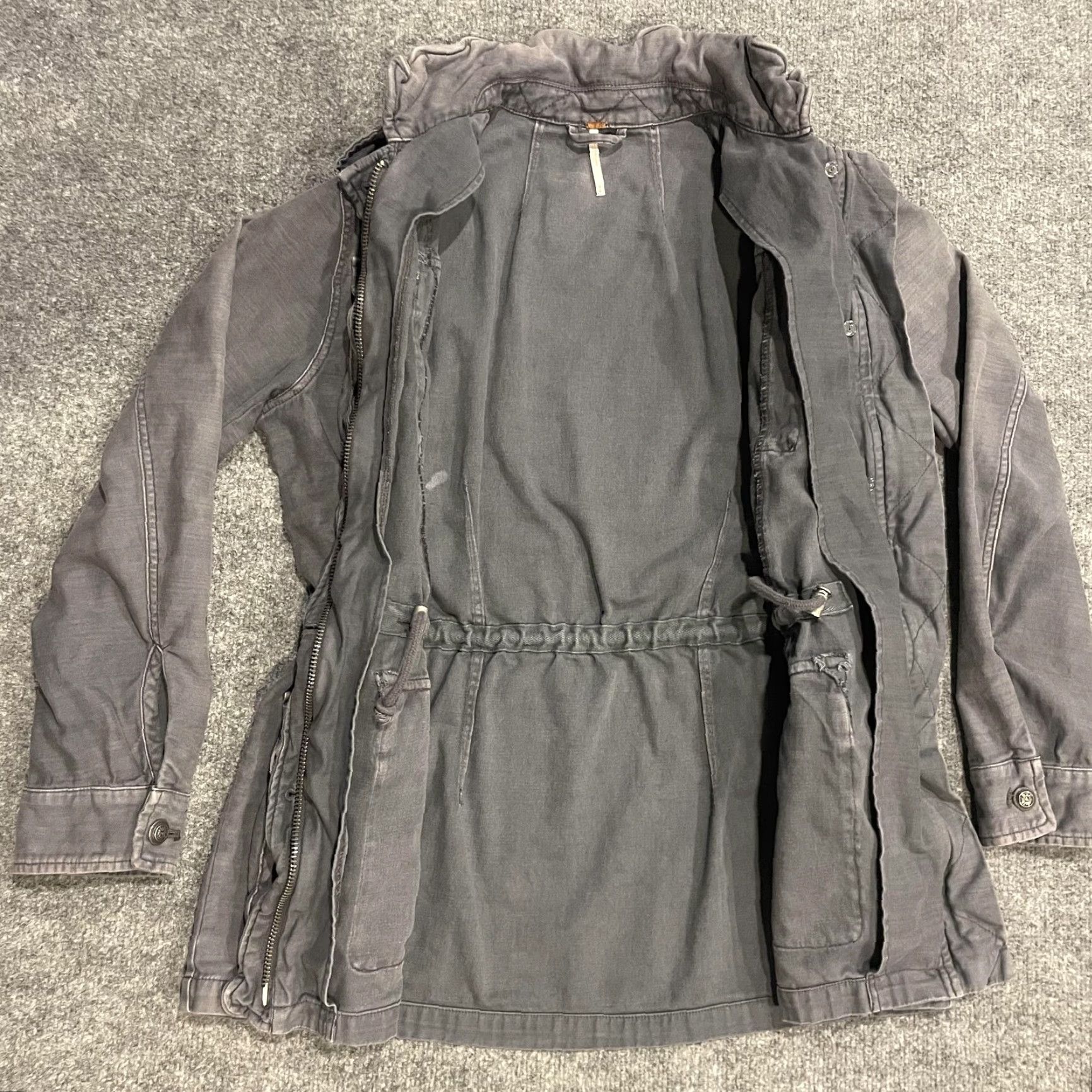 Free People Free People Jacket Womens M Gray Army Military Size M / US 6-8 / IT 42-44 - 4 Thumbnail