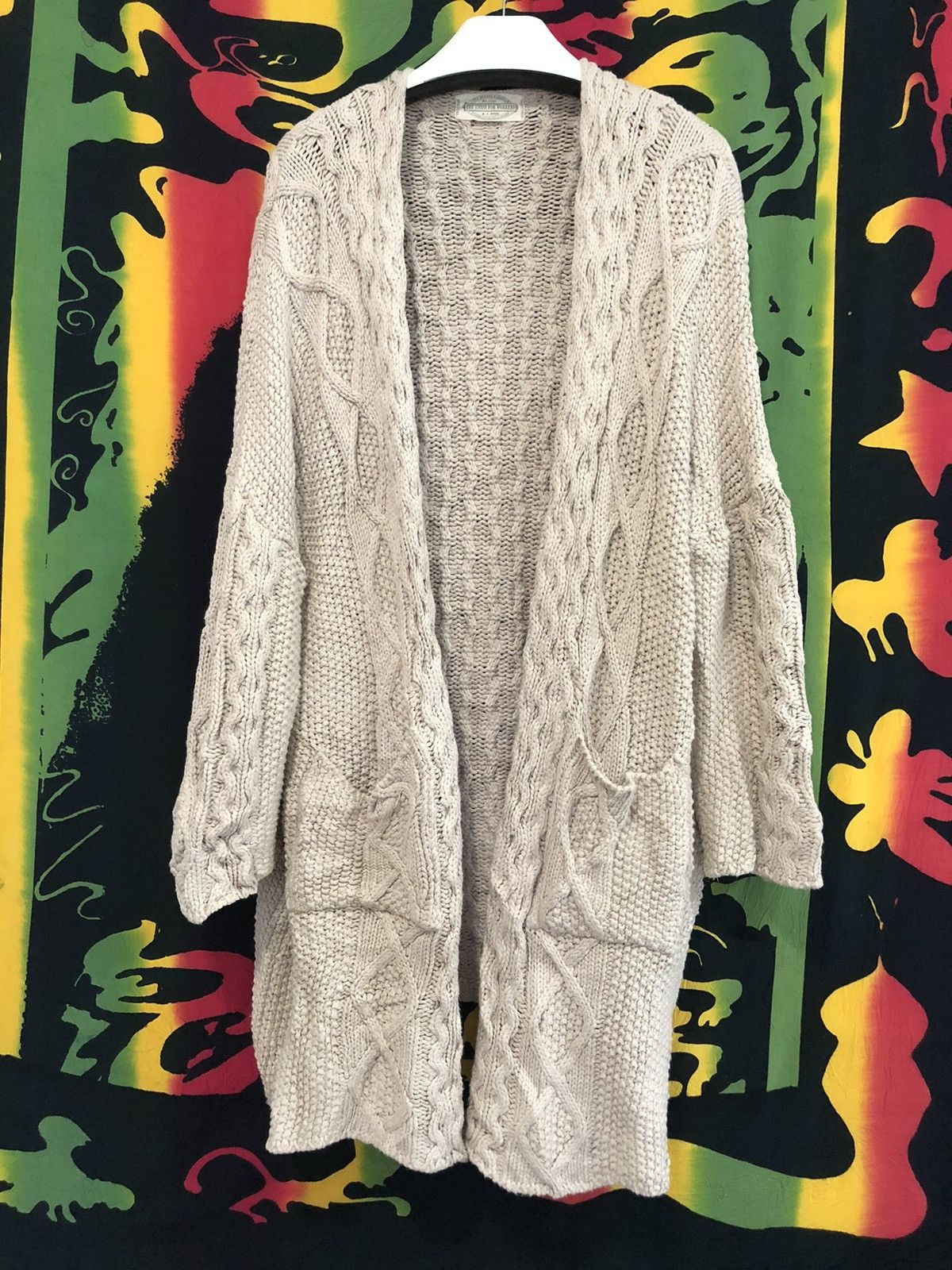 If Six Was Nine × Japanese Brand GOA Union for Worker cable knit sweater long cardigan Size US L / EU 52-54 / 3 - 1 Thumbnail
