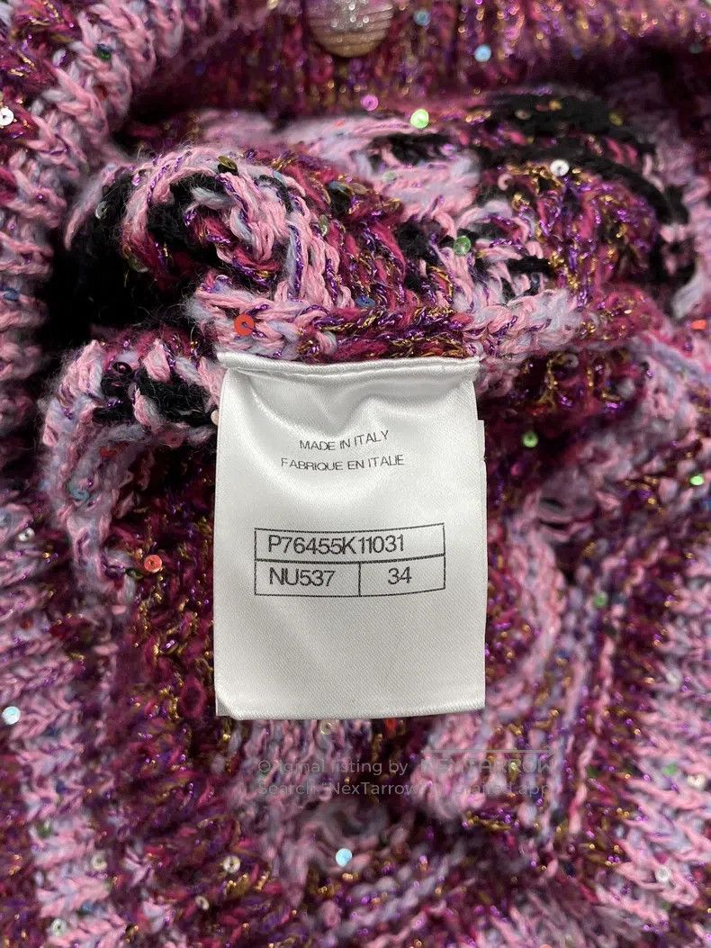 Chanel Chanel 24C Colour Sequin Coconut Grove Knitted Cardigan c Size XXS / US 00 / IT 34 - 6 Thumbnail
