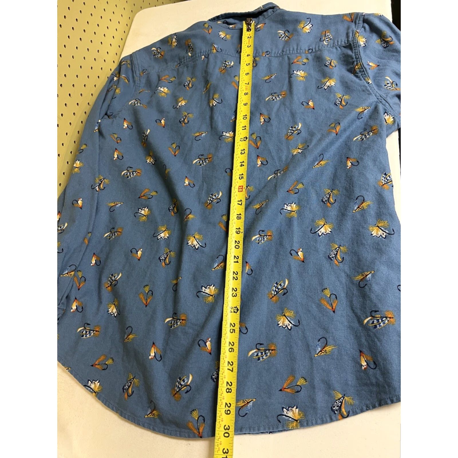 Vintage Ocean & Coast Shirt Blue Long Sleeve XL Men’s Button Front Fishing Print Classic Fit Size US XL / EU 56 / 4 - 7 Thumbnail
