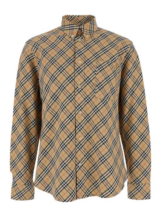Burberry BURBERRY Men Shirts 8104072B9368 Beige Size US XL / EU 56 / 4 - 1 Thumbnail