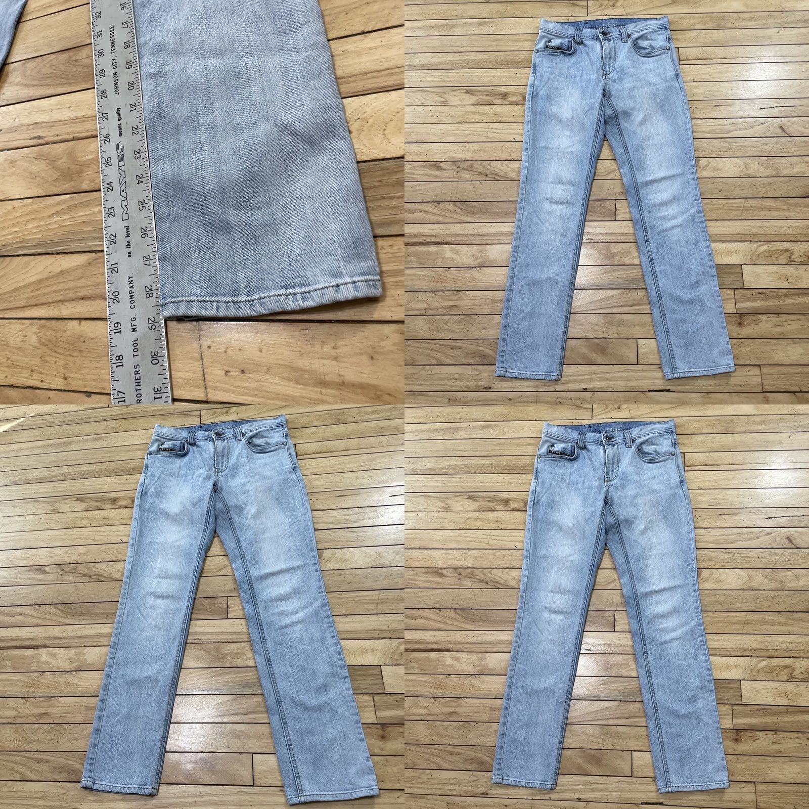 Empyre VINTAGE EMPYRE Jeans Men 30 Light Blue Y2K Streetwear Metal Logo Pocket Denim 30x29 Size US 30 / EU 46 - 9 Thumbnail