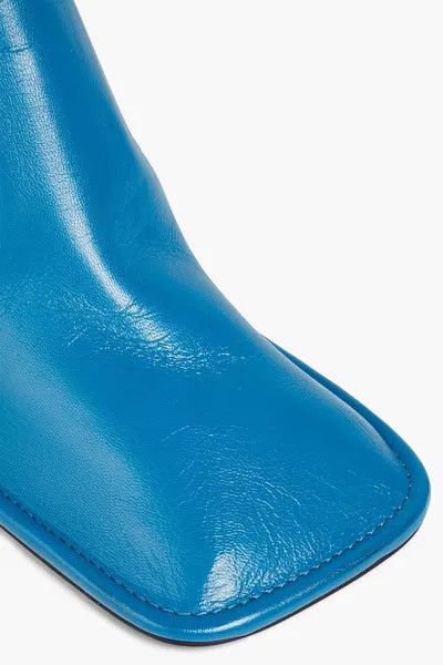Jil Sander o1y1025 Ankle Boots in Navy Blue/Black Size US 5 / IT 35 - 3 Thumbnail