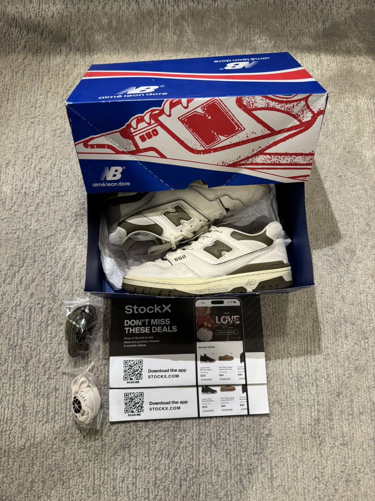 Aime Leon Dore × New Balance Aimé Leon Dore New Balance 550 Size US 8 / EU 41 - 1 Thumbnail