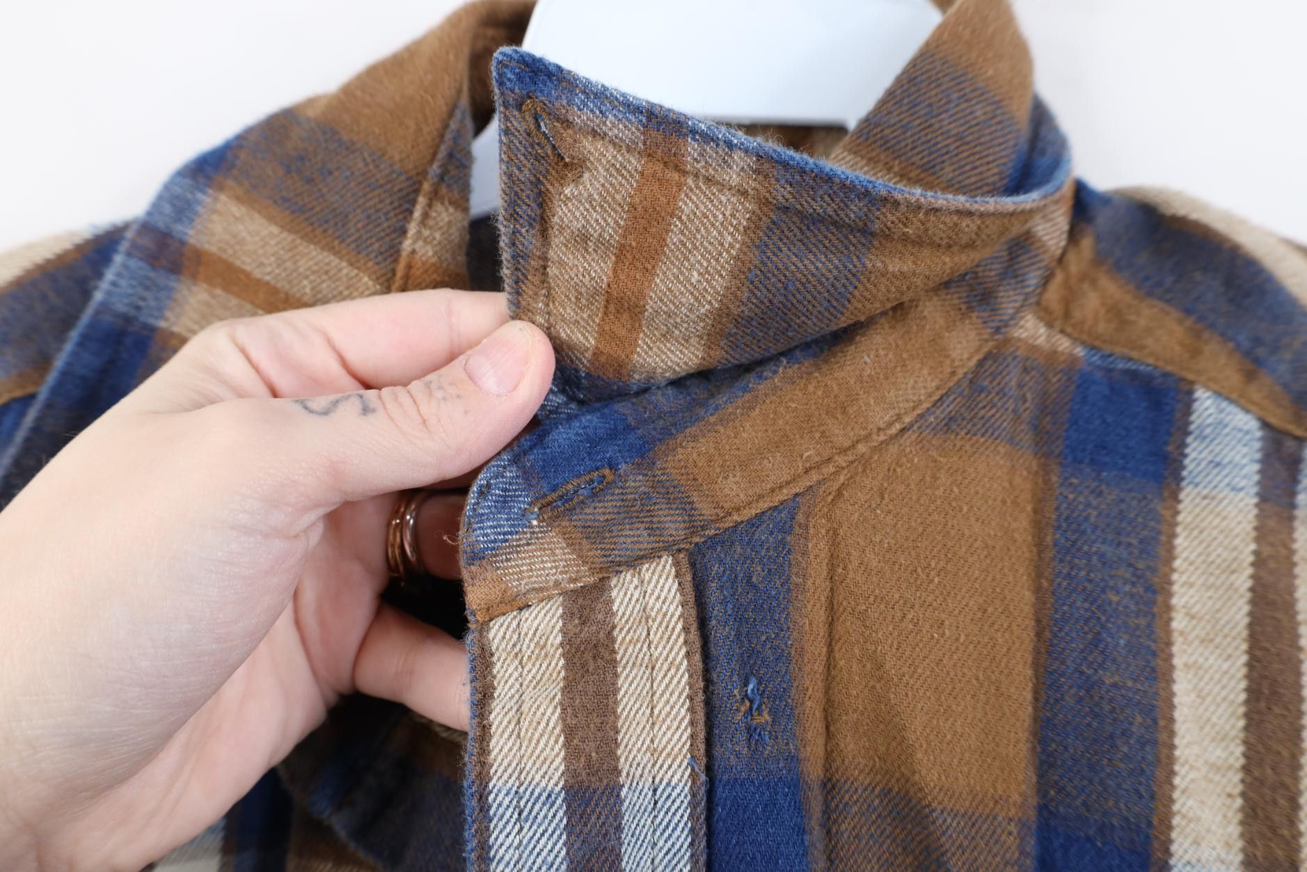 Vintage Vintage 90s Streetwear Flannel Collared Button Shirt Plaid Size US L / EU 52-54 / 3 - 4 Thumbnail