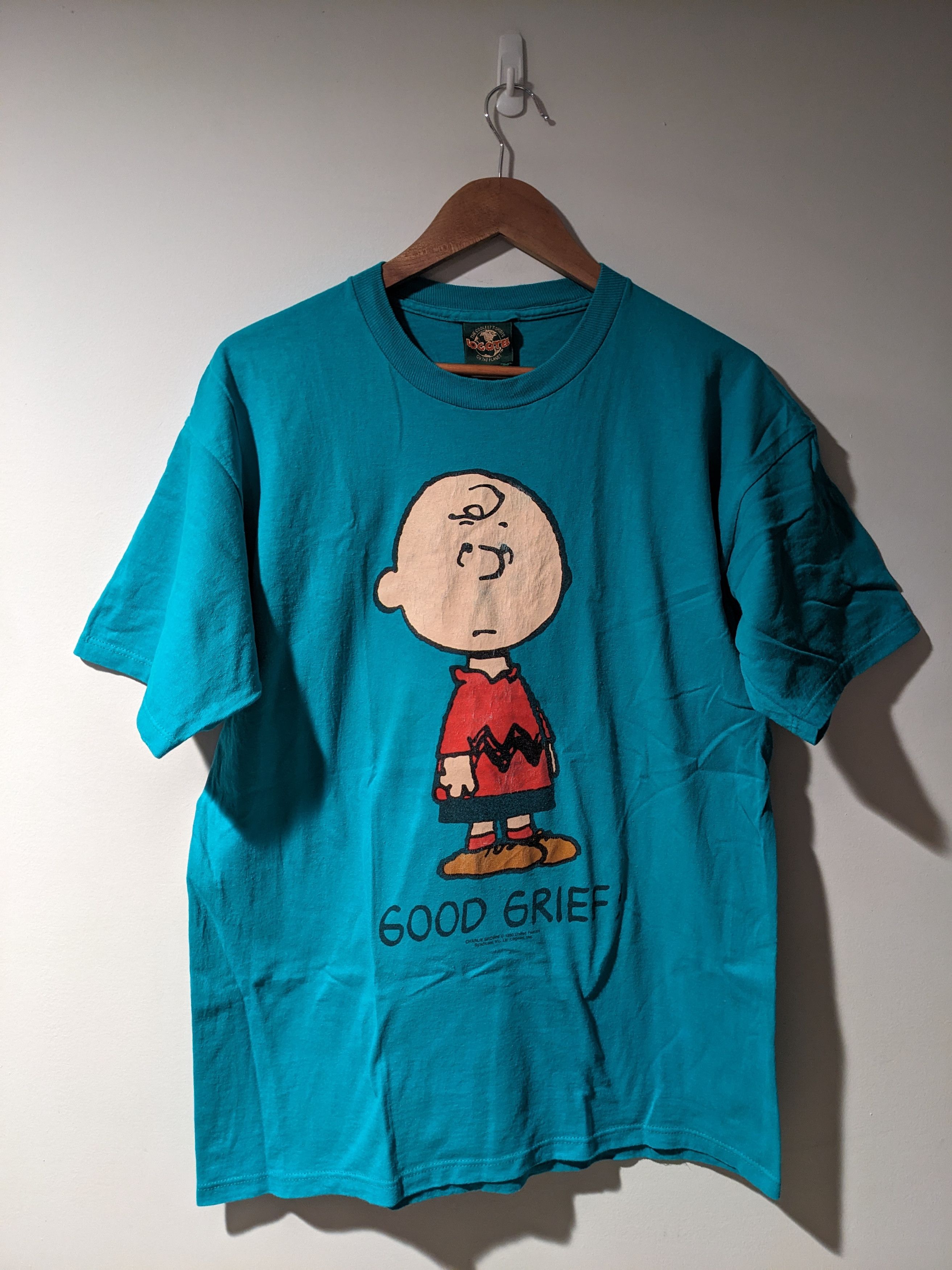 Peanuts Vintage 90s Charlie Brown Peanuts Good Grief Large T-Shirt Size US L / EU 52-54 / 3 - 1 Thumbnail