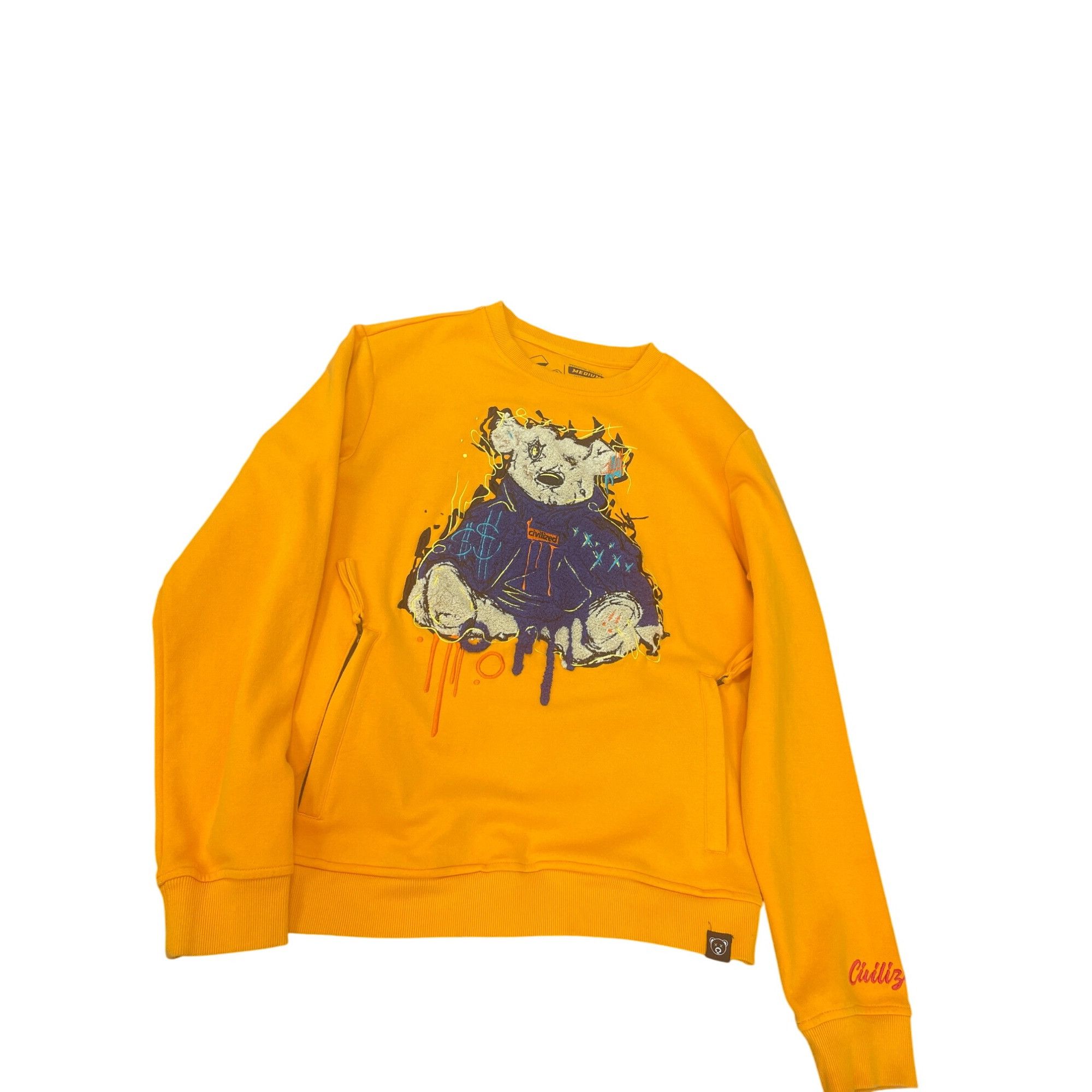 Civilized Civilized mens Orange bear graphic embroided Crewneck Sweats Size US M / EU 48-50 / 2 - 1 Thumbnail