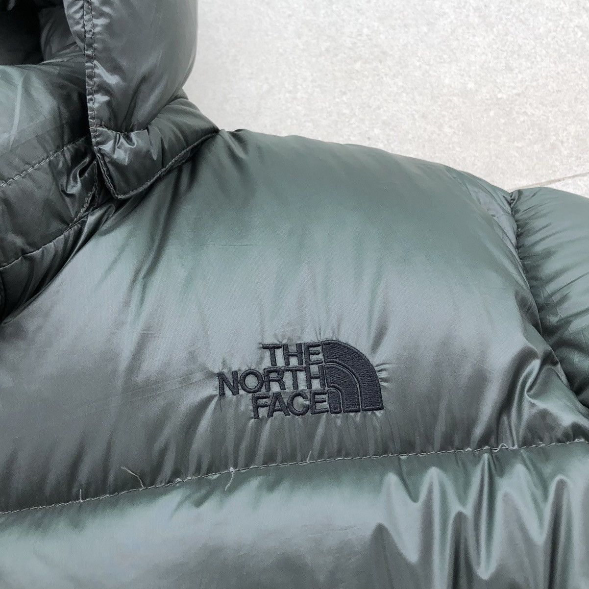 The North Face The North Face Down Jacket Full Zip Hood Green [XL] Size US XL / EU 56 / 4 - 5 Thumbnail