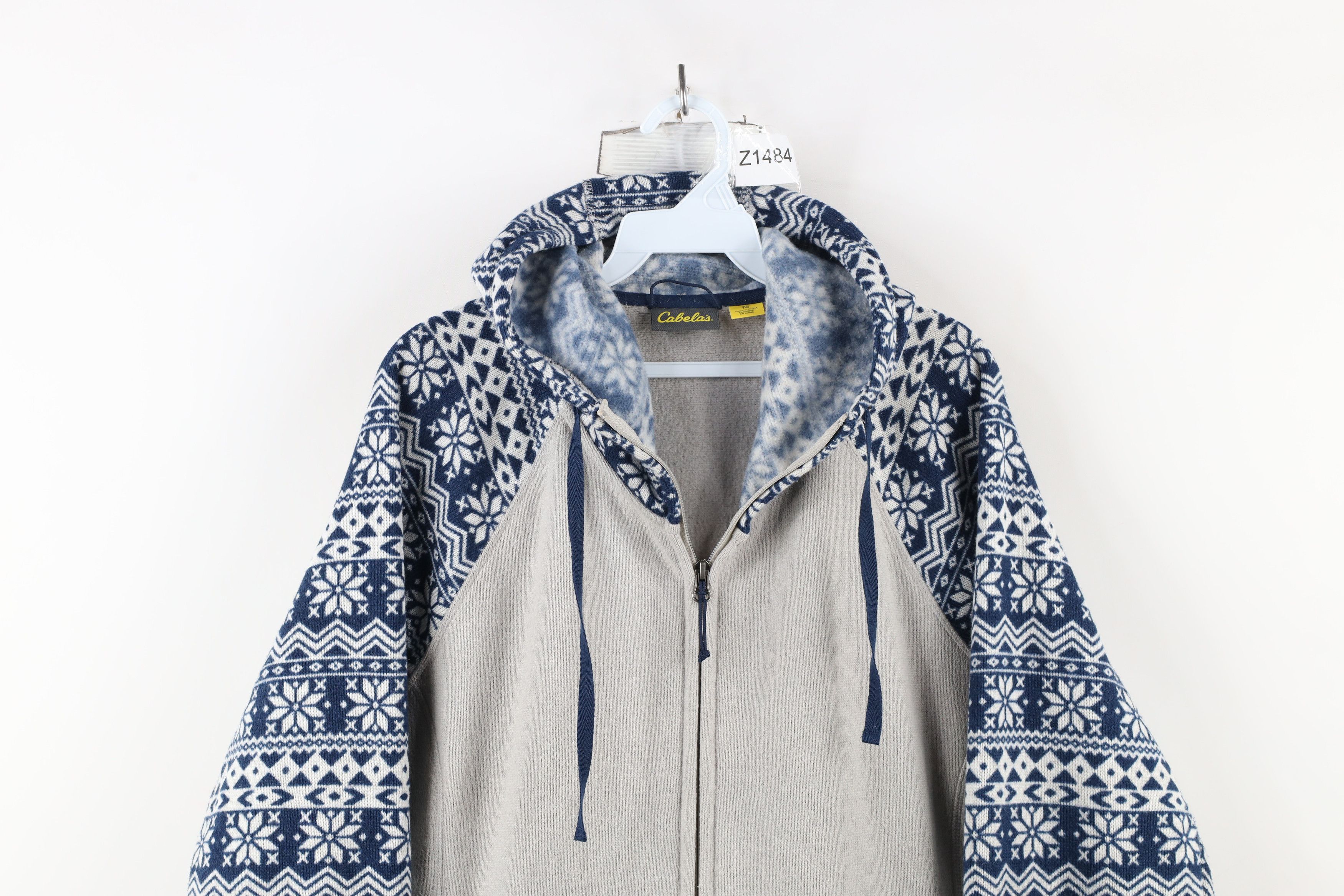 Cabelas × Vintage Vintage Cabelas Poinsettia Knit Sweater Jacket Swacket Size US XL / EU 56 / 4 - 2 Thumbnail