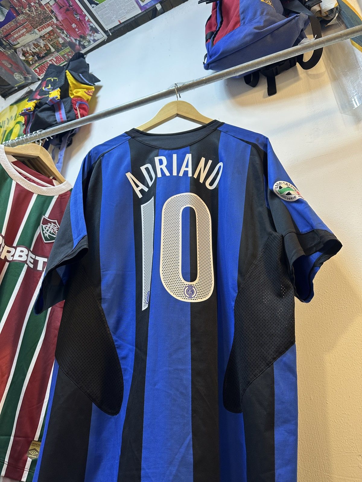 Nike 2005-2006 Inter Milan Home Kit ADRIANO 10 Size US M / EU 48-50 / 2 - 4 Thumbnail