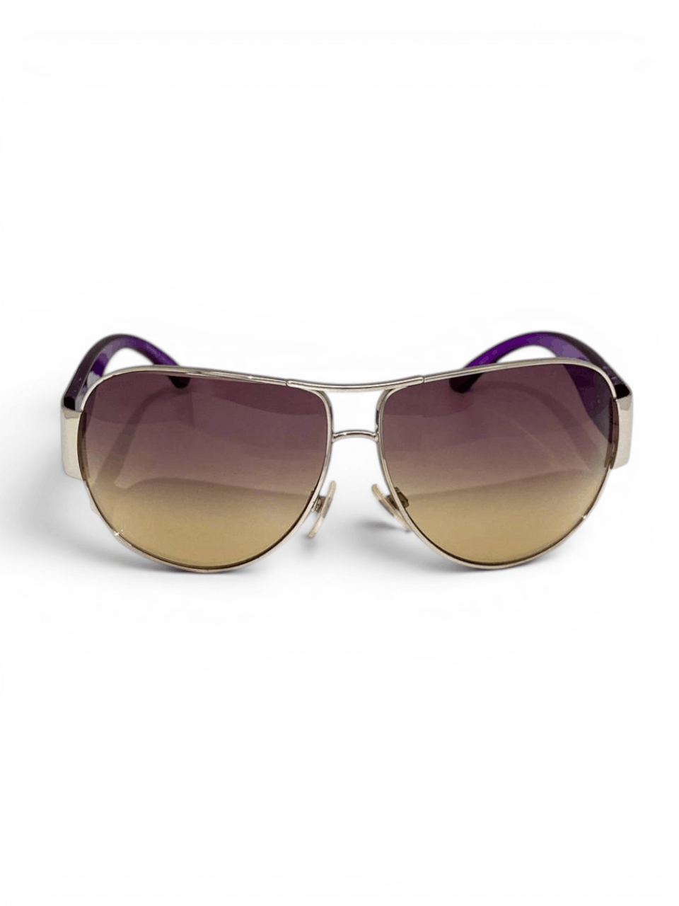 Chanel Chanel CC Logo Oversized Wrap Aviator Purple Sunglasses Y2K Size ONE SIZE - 5 Thumbnail