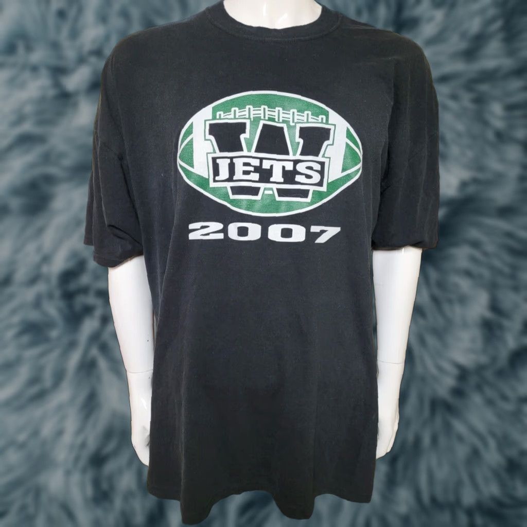 Jerzees Whittier Jets T Shirt 3XL Black Cotton Jerzees Regular Men Short Sleeve Crew Neck Graphic Tee High School Ohio 2007 Mens Size US XXL / EU 58 / 5 - 1 Thumbnail