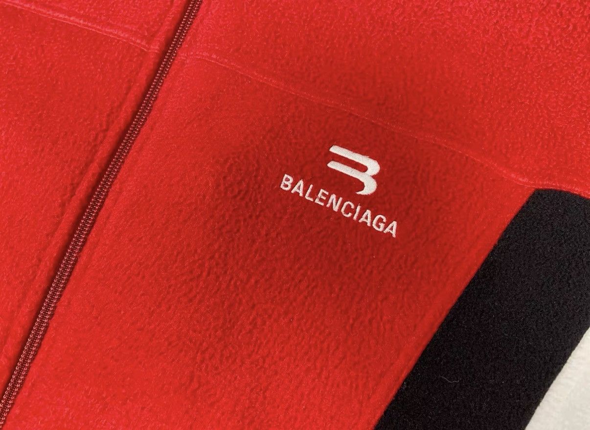 Balenciaga Balenciaga Sporty B Fleece Zip Relaxed Fit Jacket J31 Size US M / EU 48-50 / 2 - 5 Thumbnail