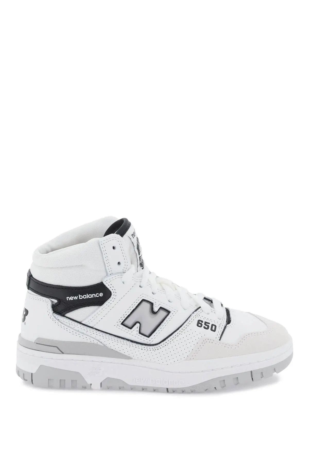 image of New Balance O1S22I1N0324 650 Sneakers In White Black, Men's (Size 12)