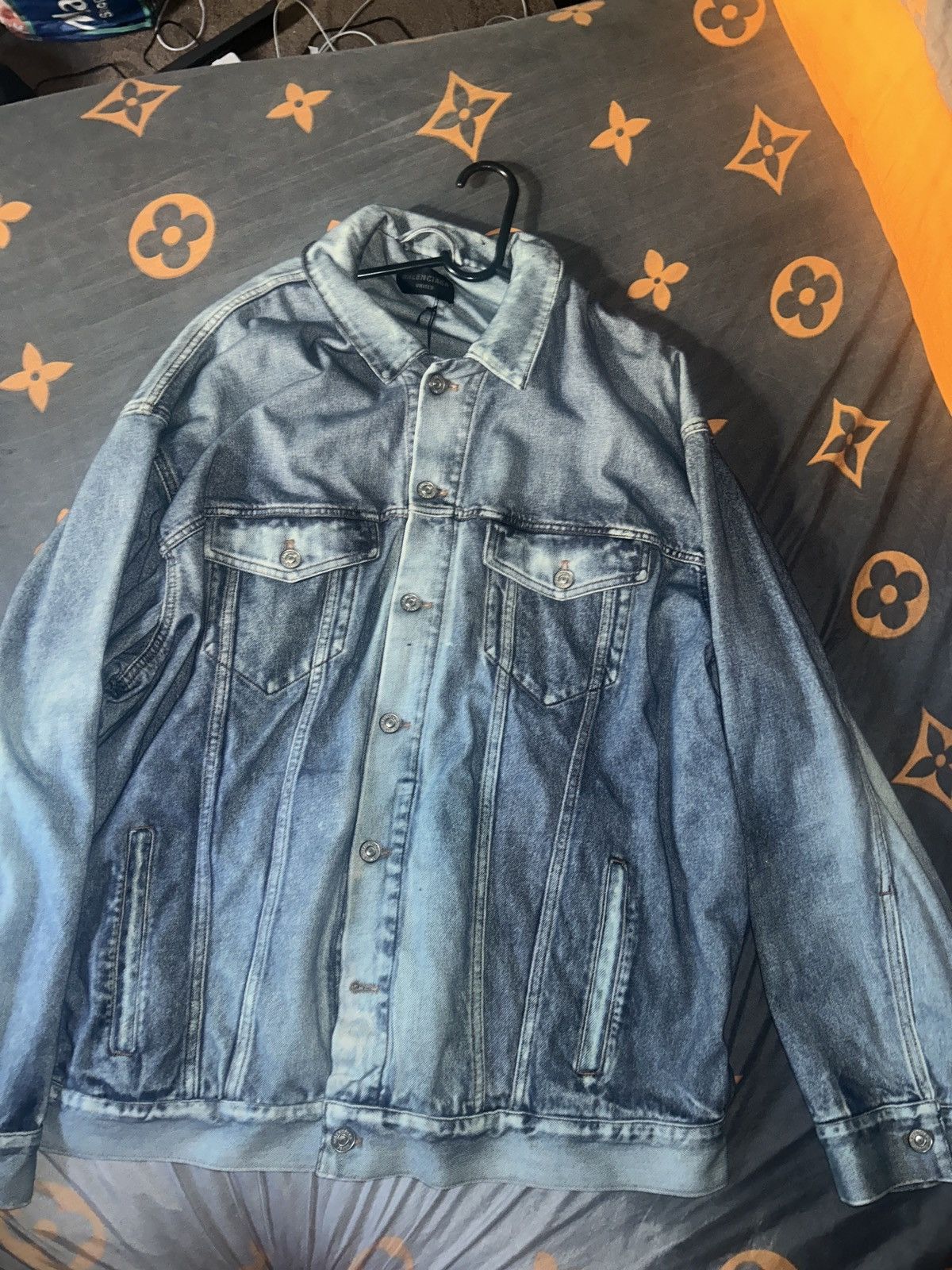 Balenciaga Balenciaga SS22 trompe l'oeil distressed denim Jacket Size US L / EU 52-54 / 3 - 5 Thumbnail