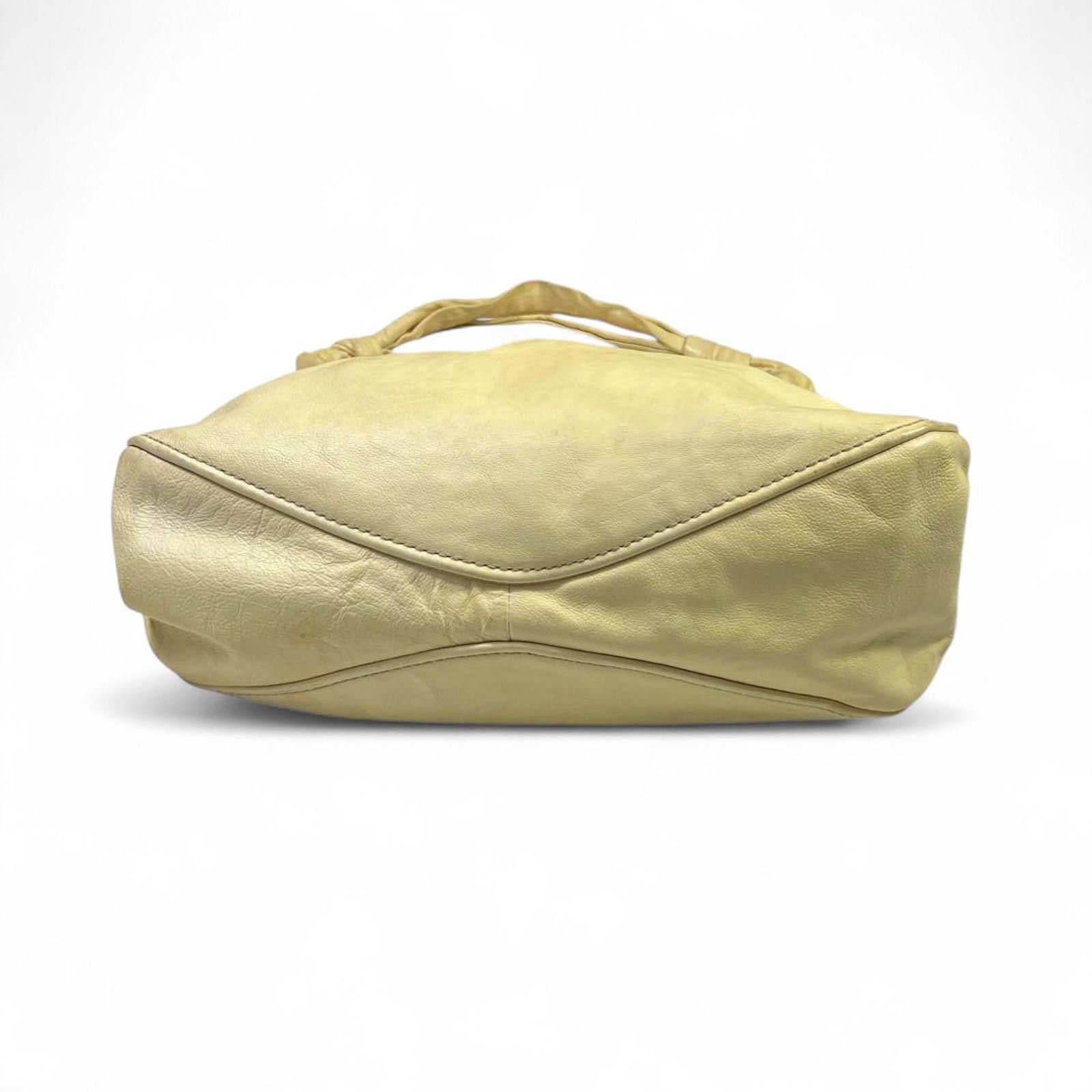 Miu Miu Miu Miu- Beige Leather Handbag with Knotted Handles Size ONE SIZE - 5 Thumbnail