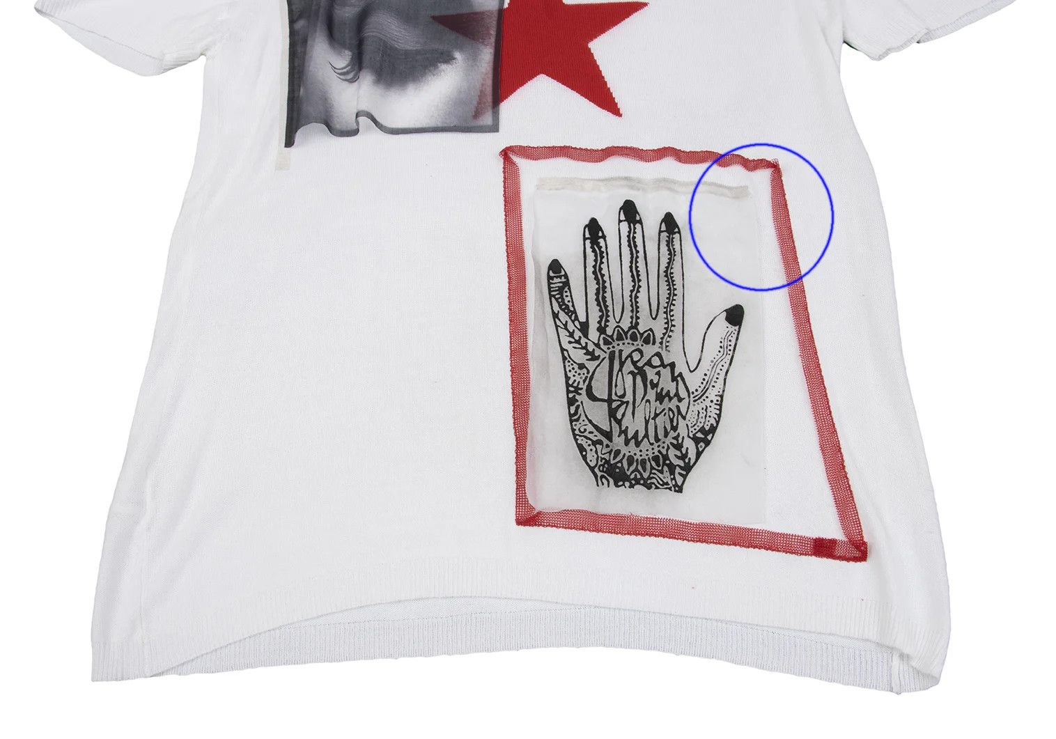 Jean Paul Gaultier Star Jacquard Knit Top in Off-White with Flaws Size US M / EU 48-50 / 2 - 6 Thumbnail