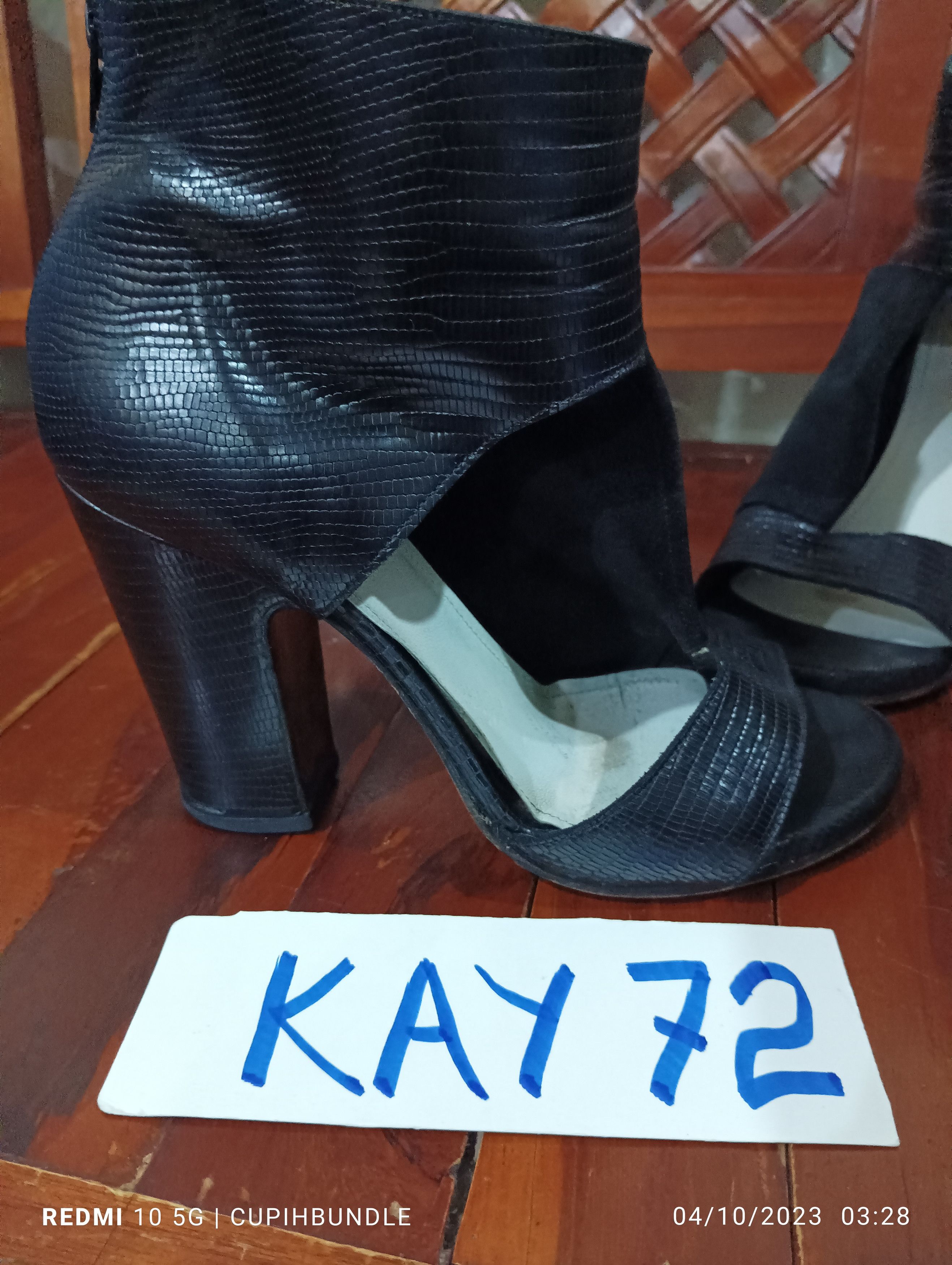 Maison Margiela MAISON MARTIN MARGIELA LEATHER HEEL SANDAL Size US 8 / IT 38 - 16 Thumbnail