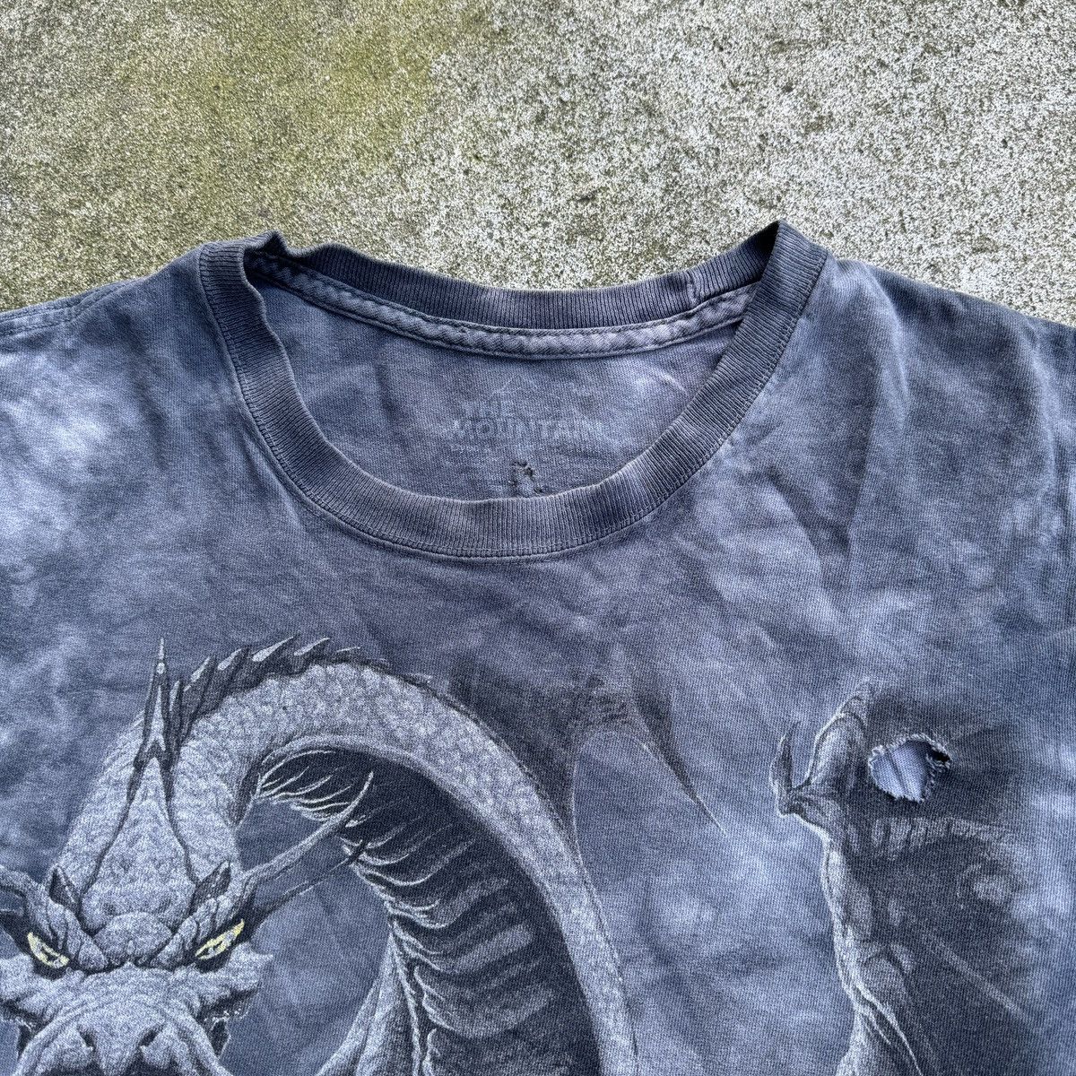 Vintage Y2K Faded Dragon Thrashed Distressed Tee ERD Grunge Size US XL / EU 56 / 4 - 8 Thumbnail