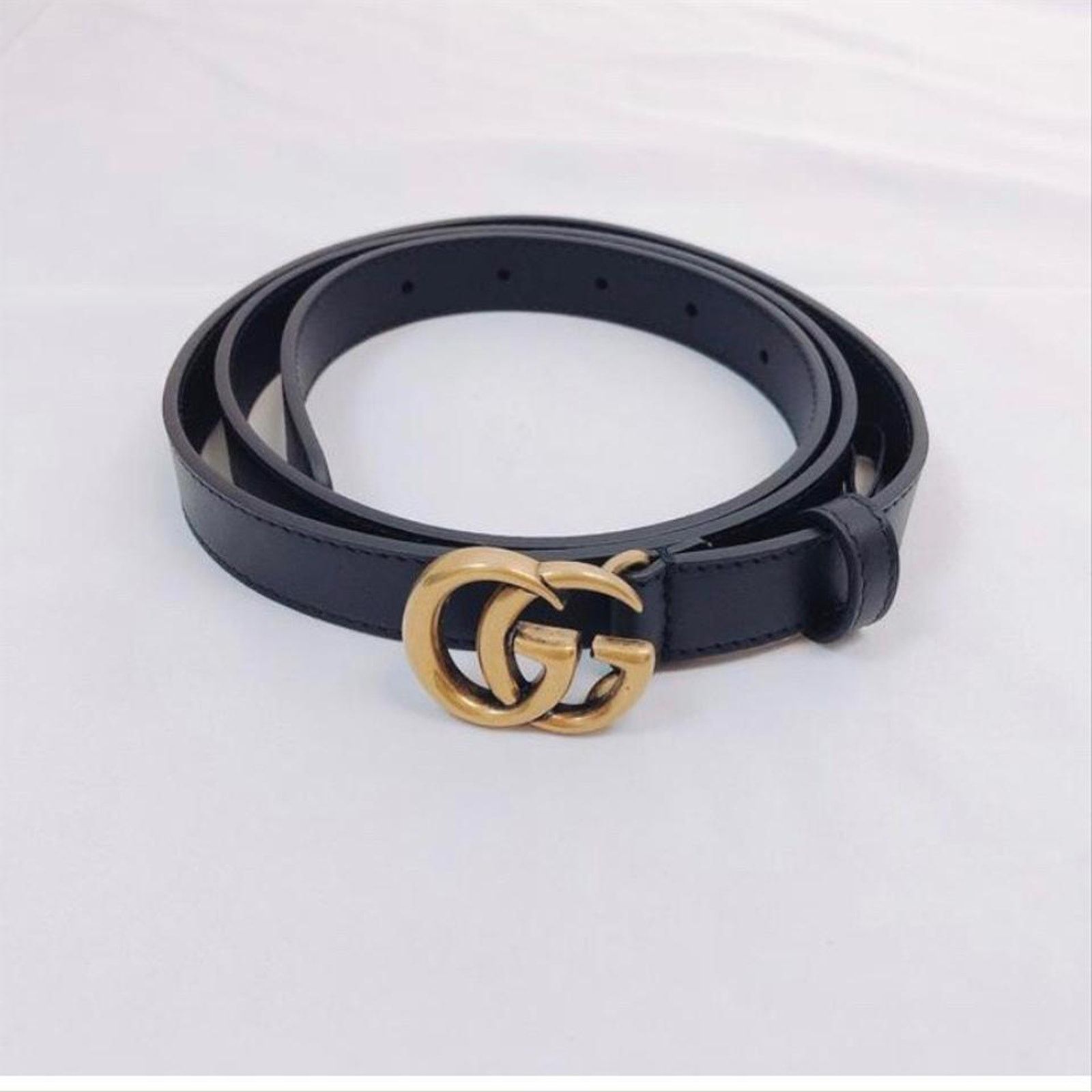 Gucci GUCCI GG logo thin belt size 70/ 28 Size ONE SIZE - 6 Thumbnail