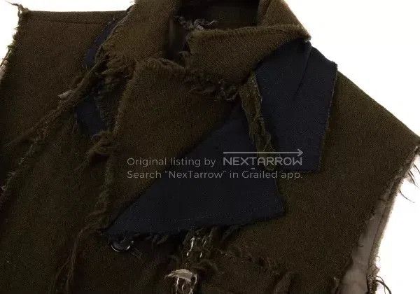 Comme des Garcons Comme des Garcons Olive green vintage waistcoat top Size S / US 4 / IT 40 - 6 Thumbnail