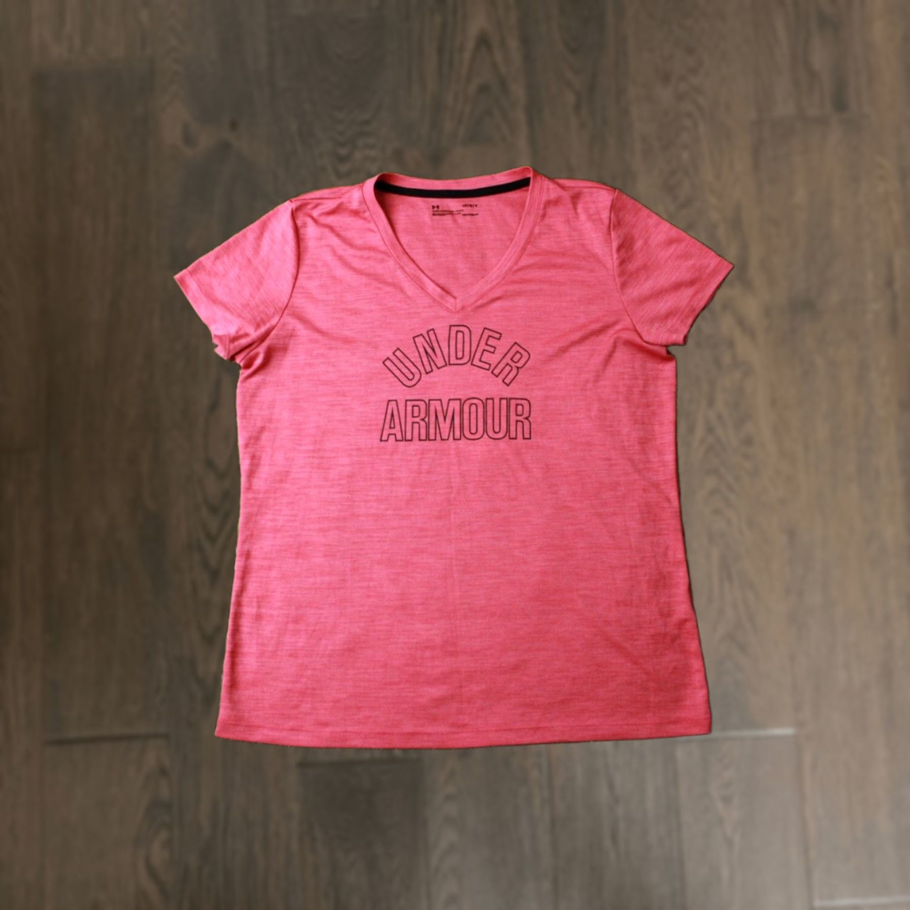 Under Armour Under Armour HEATGEAR WOMEN Shirt L Pink Compression Training T-Shirt Jersey Regular Size L Womens Active Sports Shirt Size L / US 10 / IT 46 - 1 Thumbnail
