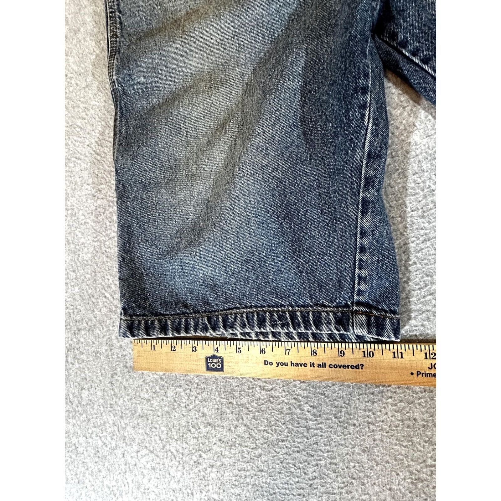 Vintage VINTAGE Bull.&.Bear Jean Shorts Men 36 Jorts Carpenter Wide Leg Blue Baggy Denim Cargo Shorts Men Blues Jeans Cargo Pocket 90s Skater Grunge Mens Size US 36 / EU 52 - 3 Thumbnail