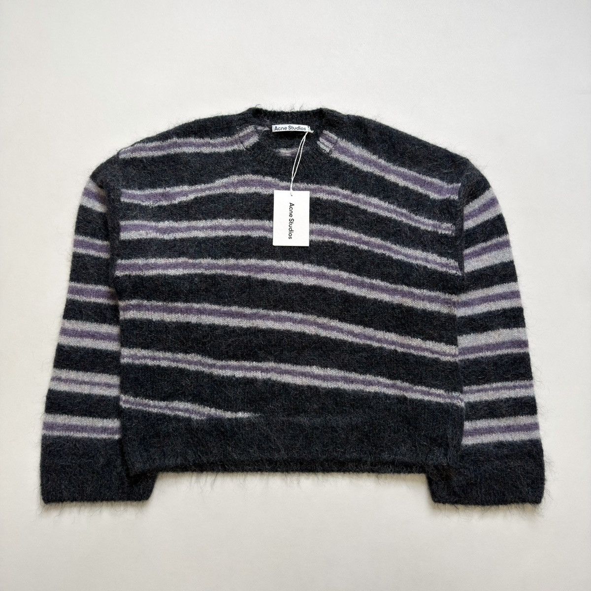 Acne Studios Striped Oversized Mohair Sweater Size US M / EU 48-50 / 2 - 14 Thumbnail