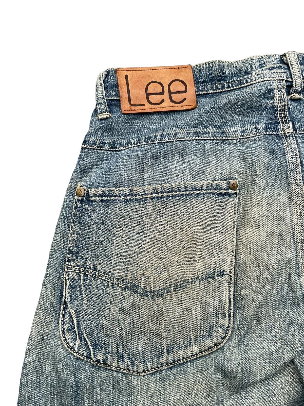 Lee × Vintage Vintage Lee Union Made Faded Distresed Denim Size US 36 / EU 52 - 23 Thumbnail