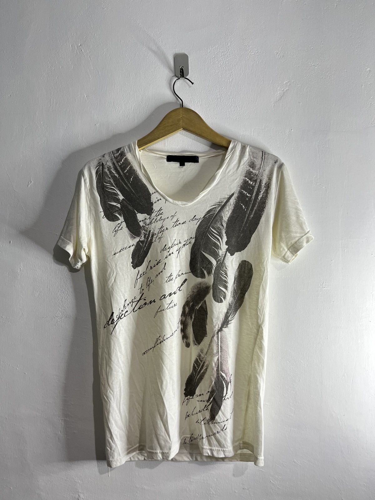 Tornado Mart Japanese feather print tshirt Size US M / EU 48-50 / 2 - 1 Thumbnail