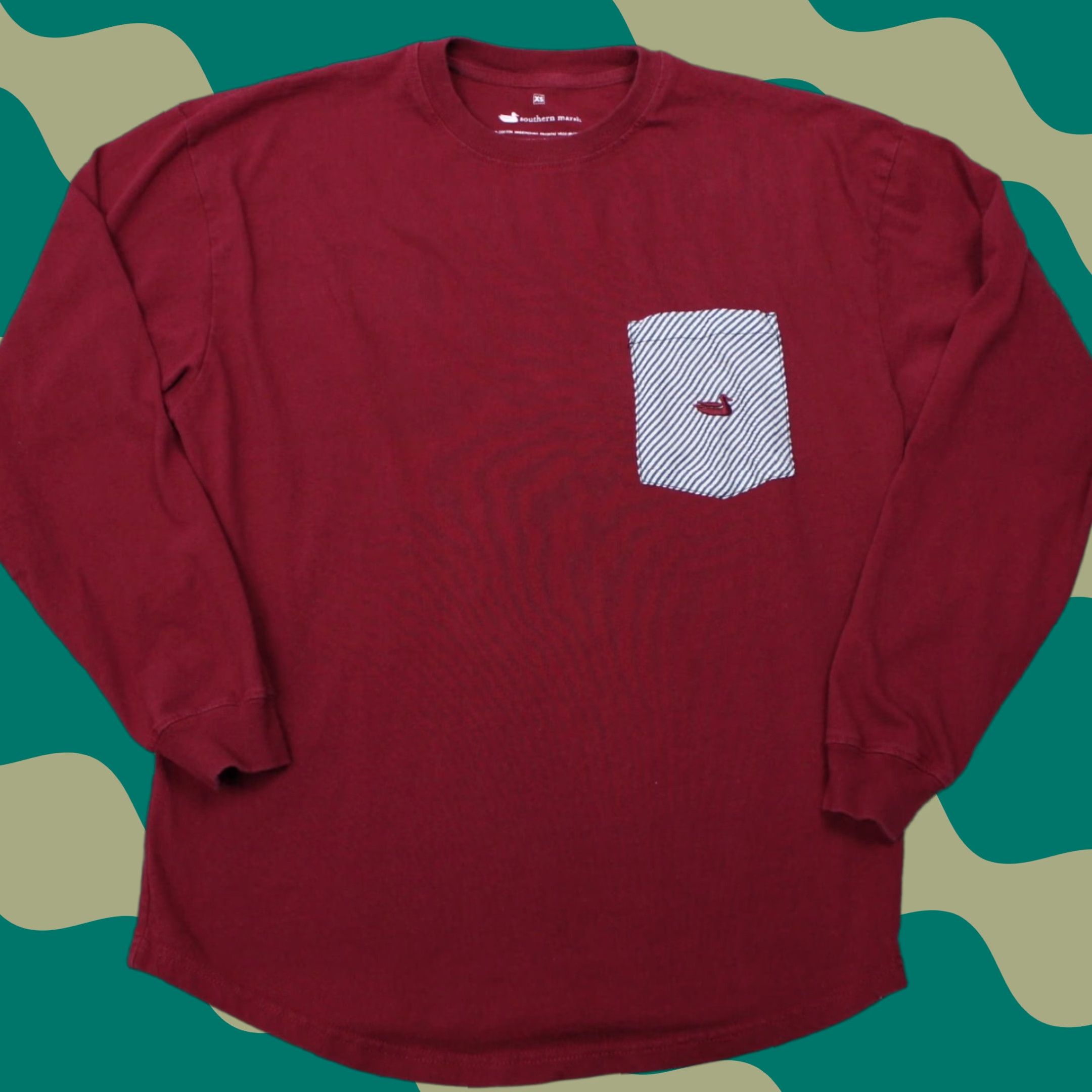 Doublet Southern Marsh Shirt Mens XS Red Cotton Double Sided Long Sleeve Pocket Pullover Hoodie? Size US XS / EU 42 / 0 - 1 Thumbnail
