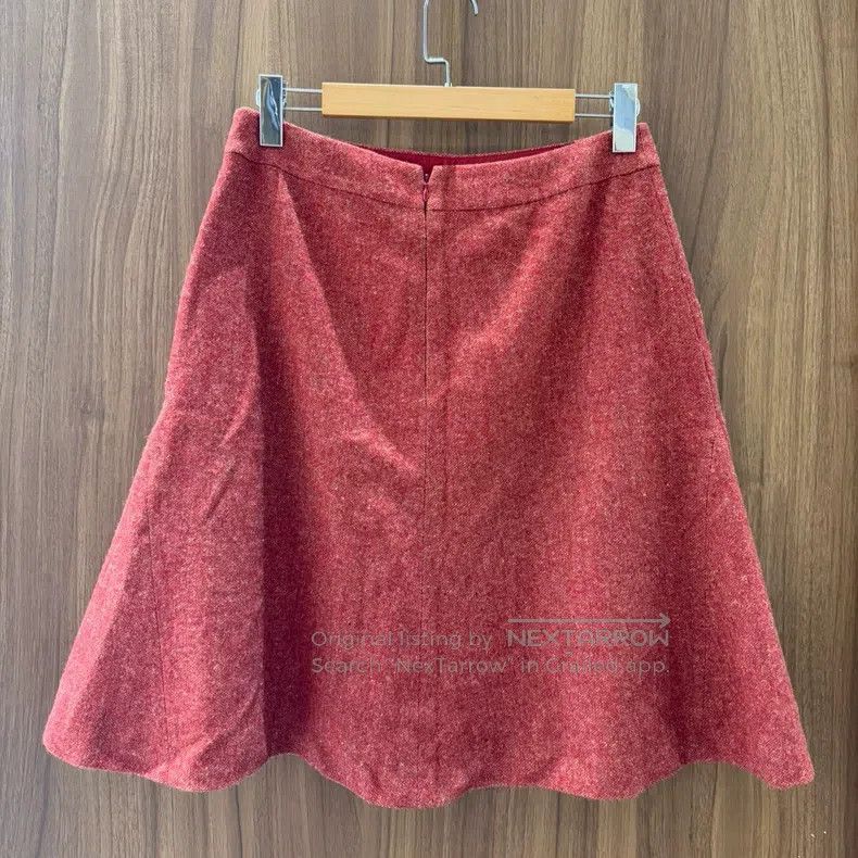 Chanel Chanel Red woollen skirt Size 27" / US 4 / IT 40 - 2 Thumbnail