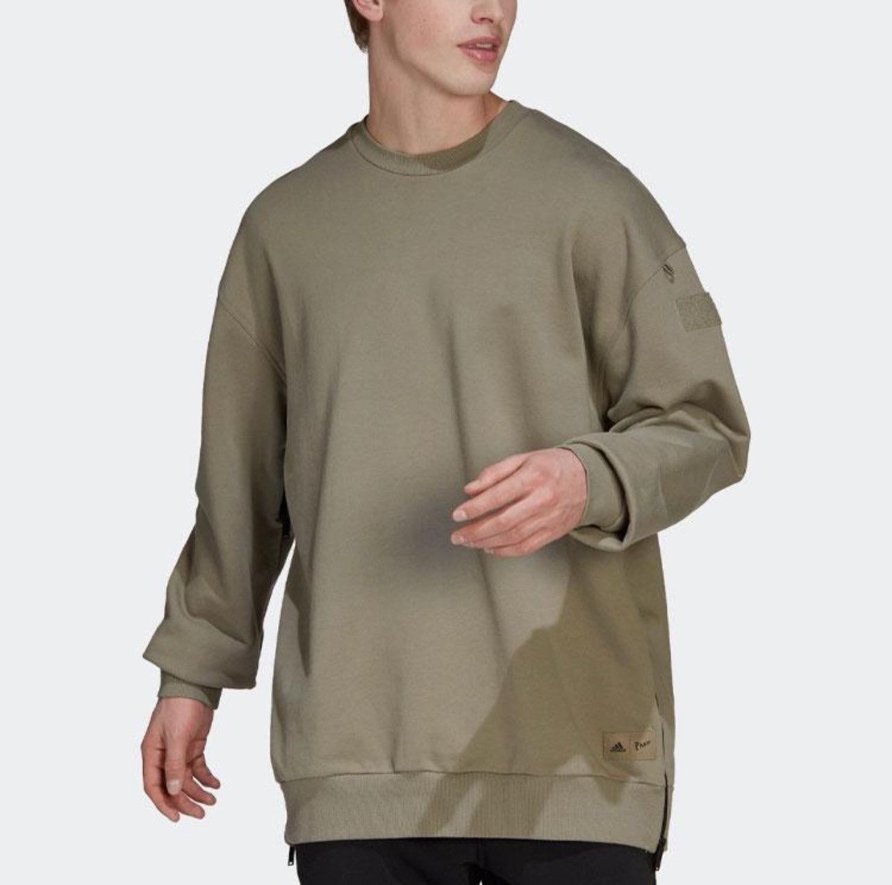 Adidas Men's adidas sweatshirt Loose Pullover Gray Brown oversize Size US L / EU 52-54 / 3 - 14 Thumbnail
