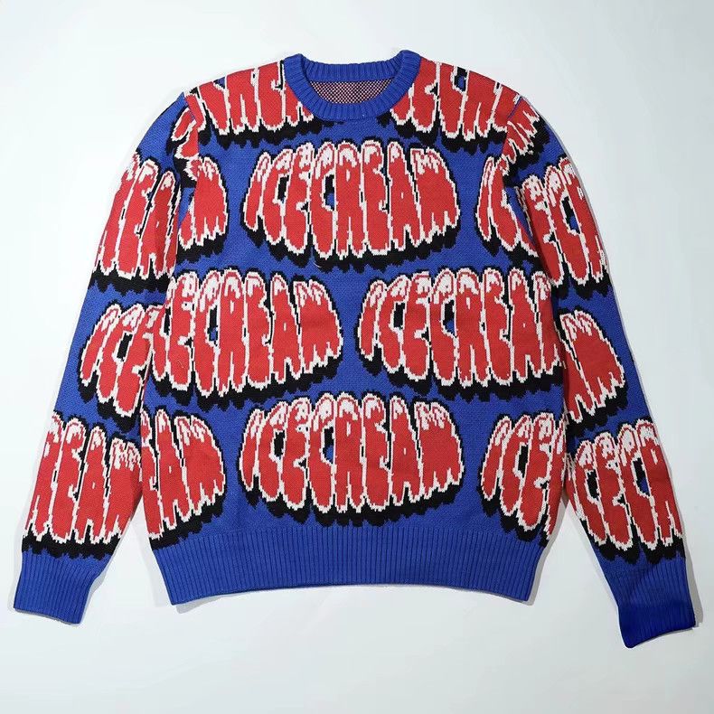 Billionaire Boys Club BBC ICECREAM Flying Dog Bubble Logo Knit Sweater Size US L / EU 52-54 / 3 - 1 Thumbnail