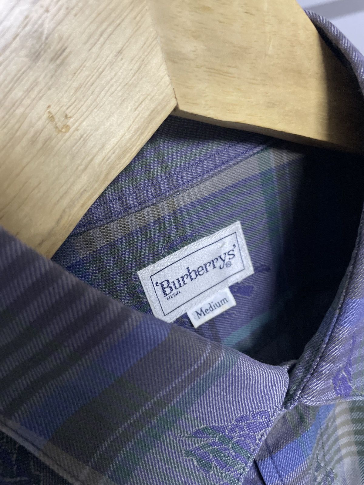 Burberry × Vintage Burberrys Full Print Button Up Shirt Size US M / EU 48-50 / 2 - 10 Thumbnail